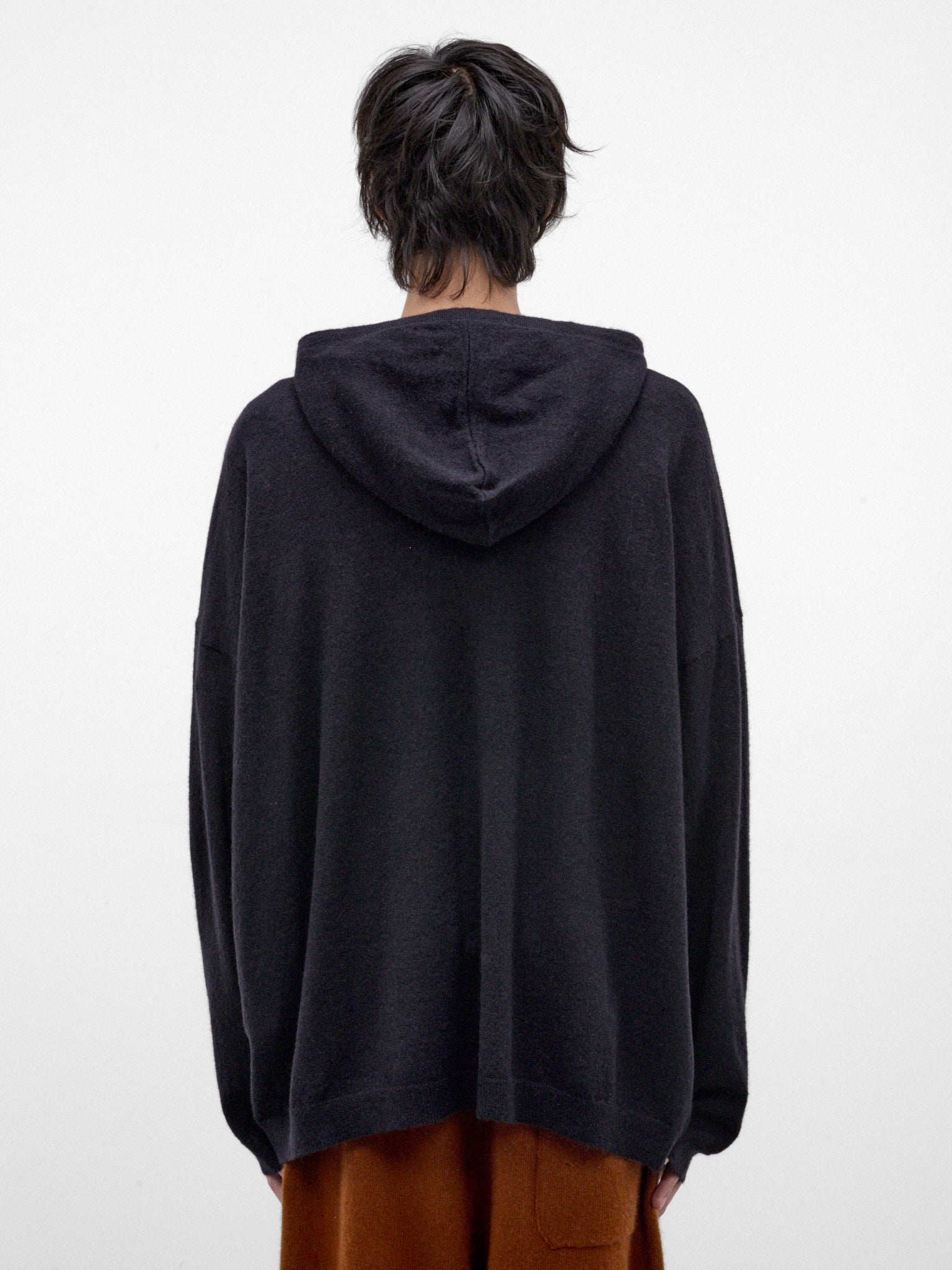 Night Alpaca-Wool Knit Hoodie (27FK060-NIGHT)
