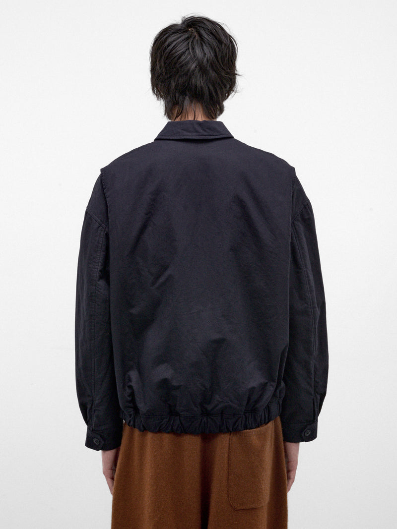 Night Cotton-Linen Zip Jacket (27HV426-NIGHT)