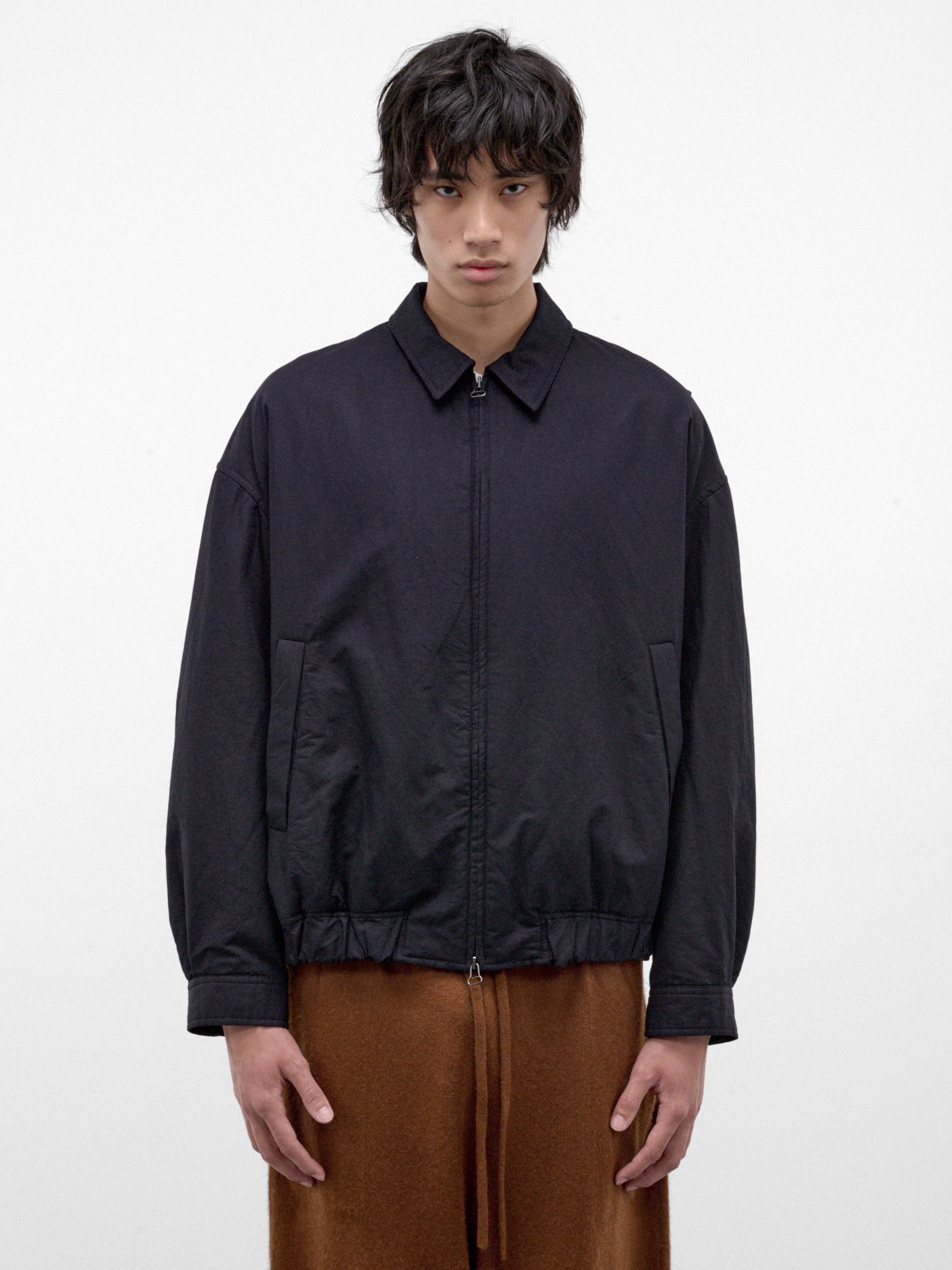 Night Cotton-Linen Zip Jacket (27HV426-NIGHT)