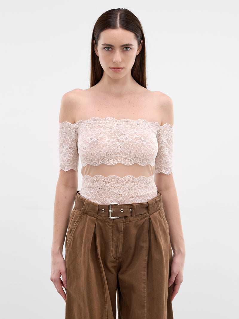 White Lace Off-Shoulder Top (2C451A-C8171-AMBERLIGHT)