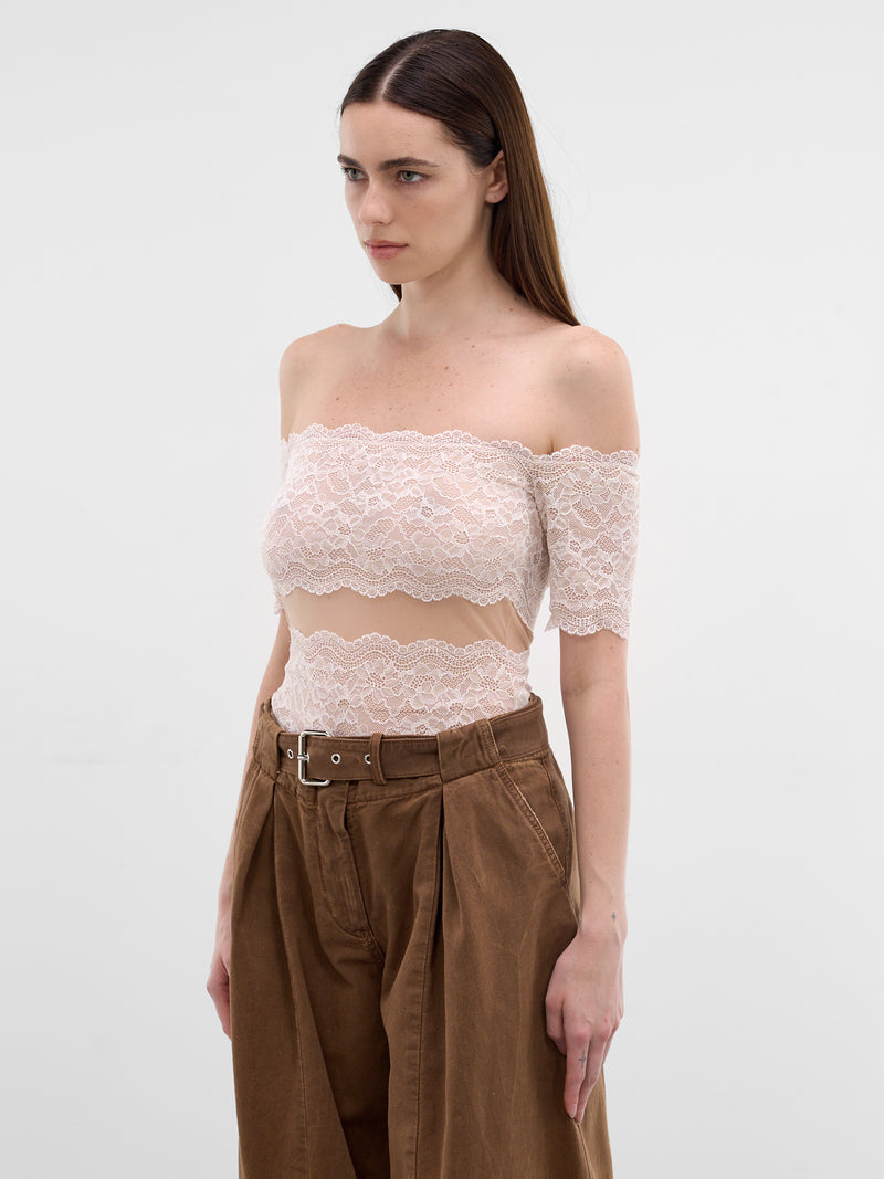 White Lace Off-Shoulder Top (2C451A-C8171-AMBERLIGHT)