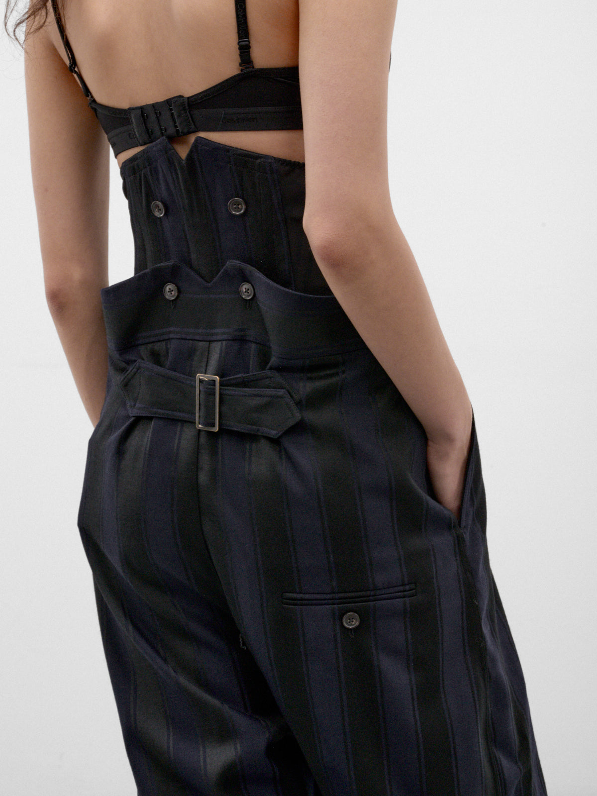 Navy Wool Pleated Wide Trousers (2F01002N-W01NH-MIDNIGHT-BLUE-B)