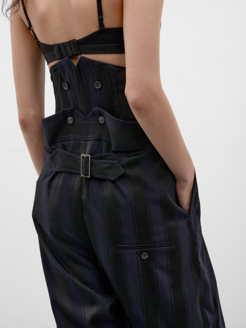 Navy Wool Pleated Wide Trousers (2F01002N-W01NH-MIDNIGHT-BLUE-B)
