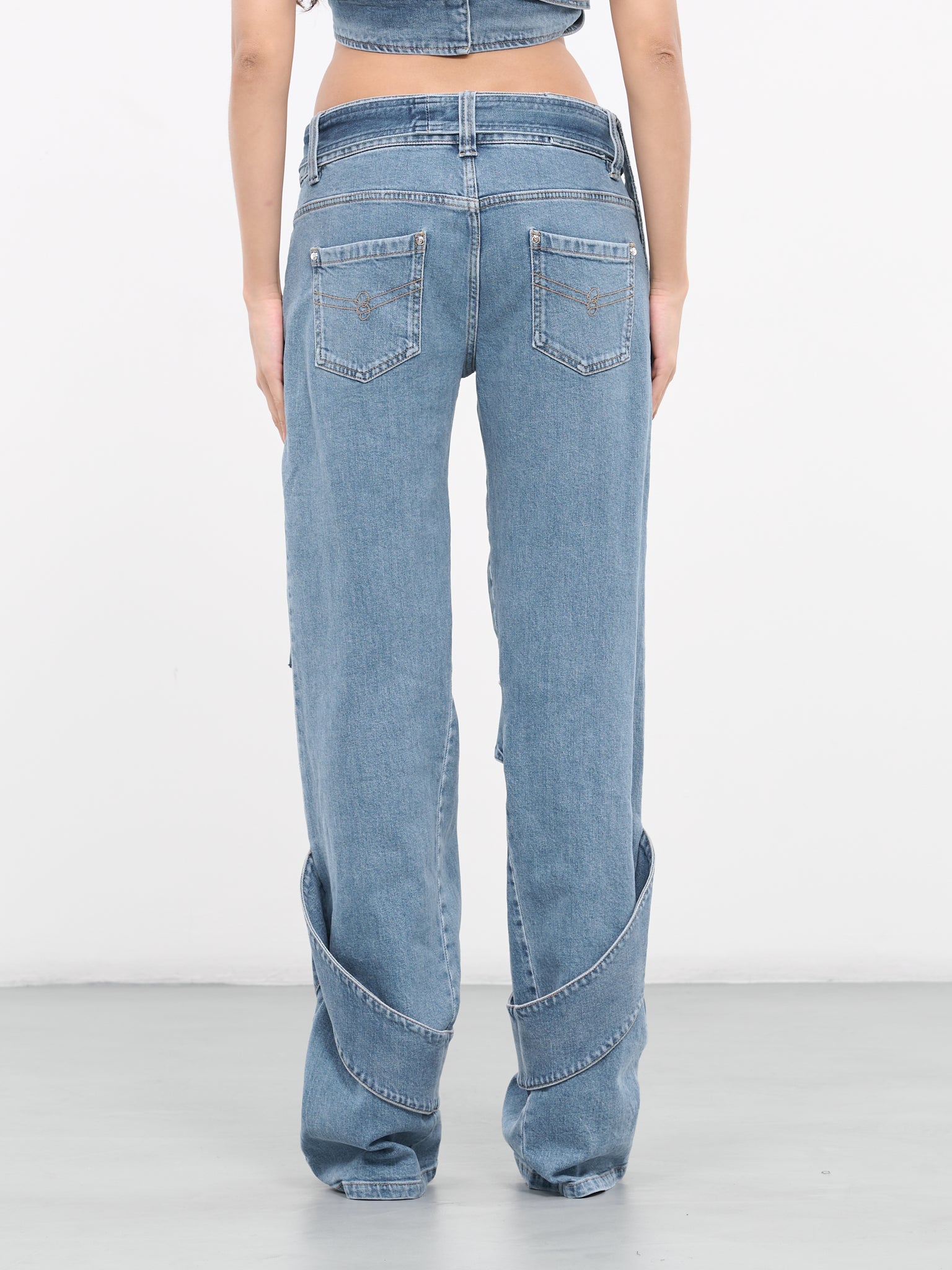 Belted Cargo Jeans (2J115A-D0631-ALLURE)