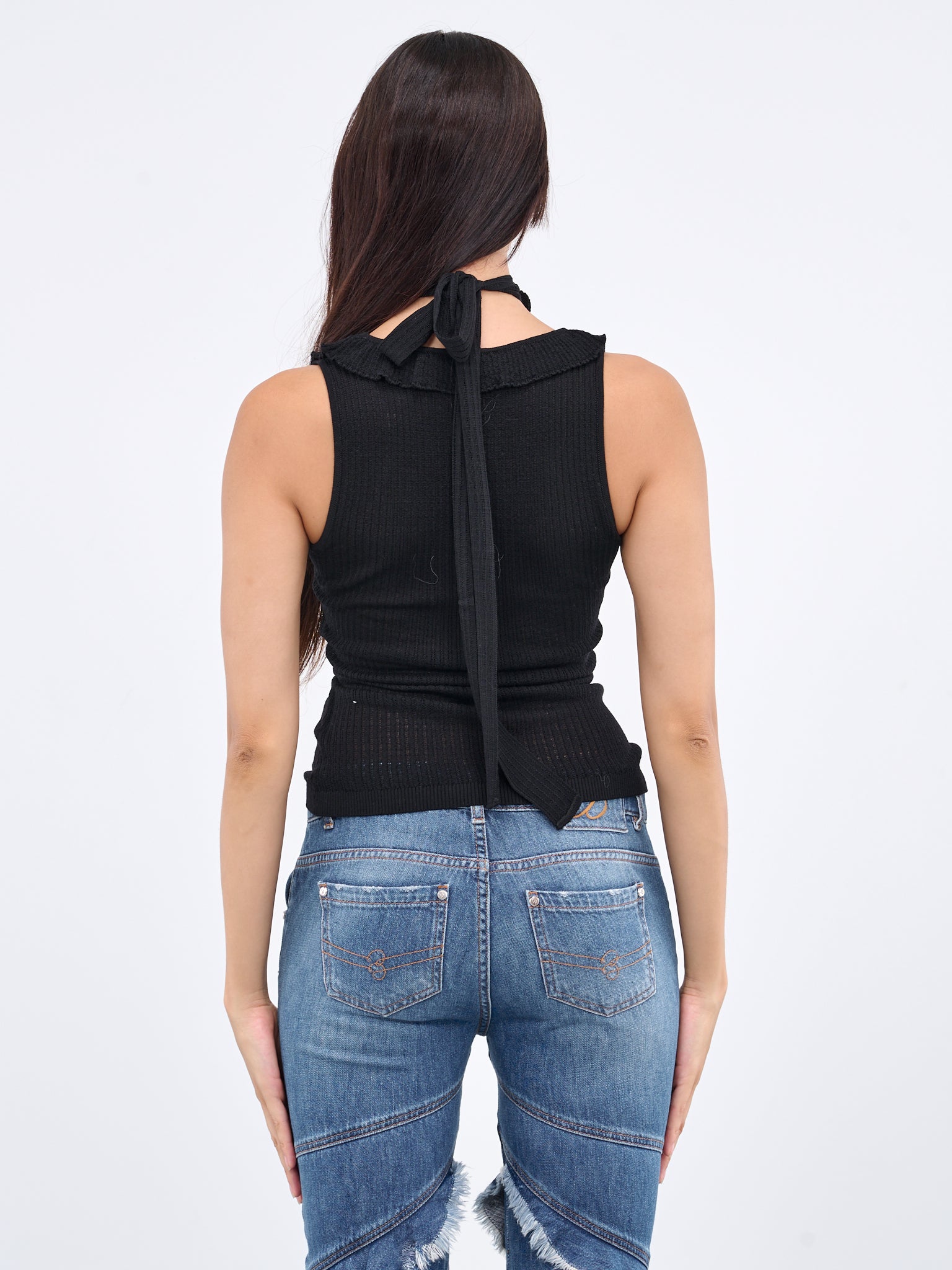 BLUMARINE Ruffle Choker Top | H.Lorenzo - back