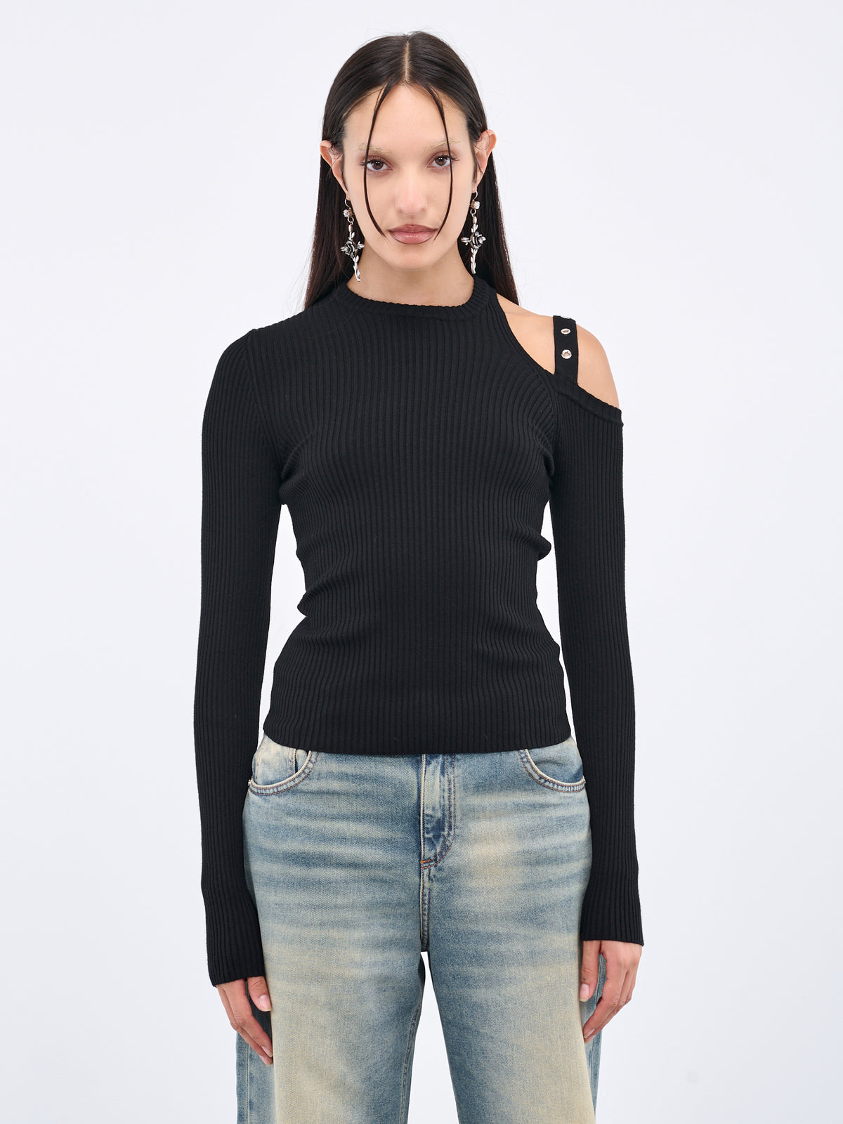 BLUMARINE Eyelet Sweater | H.Lorenzo - front