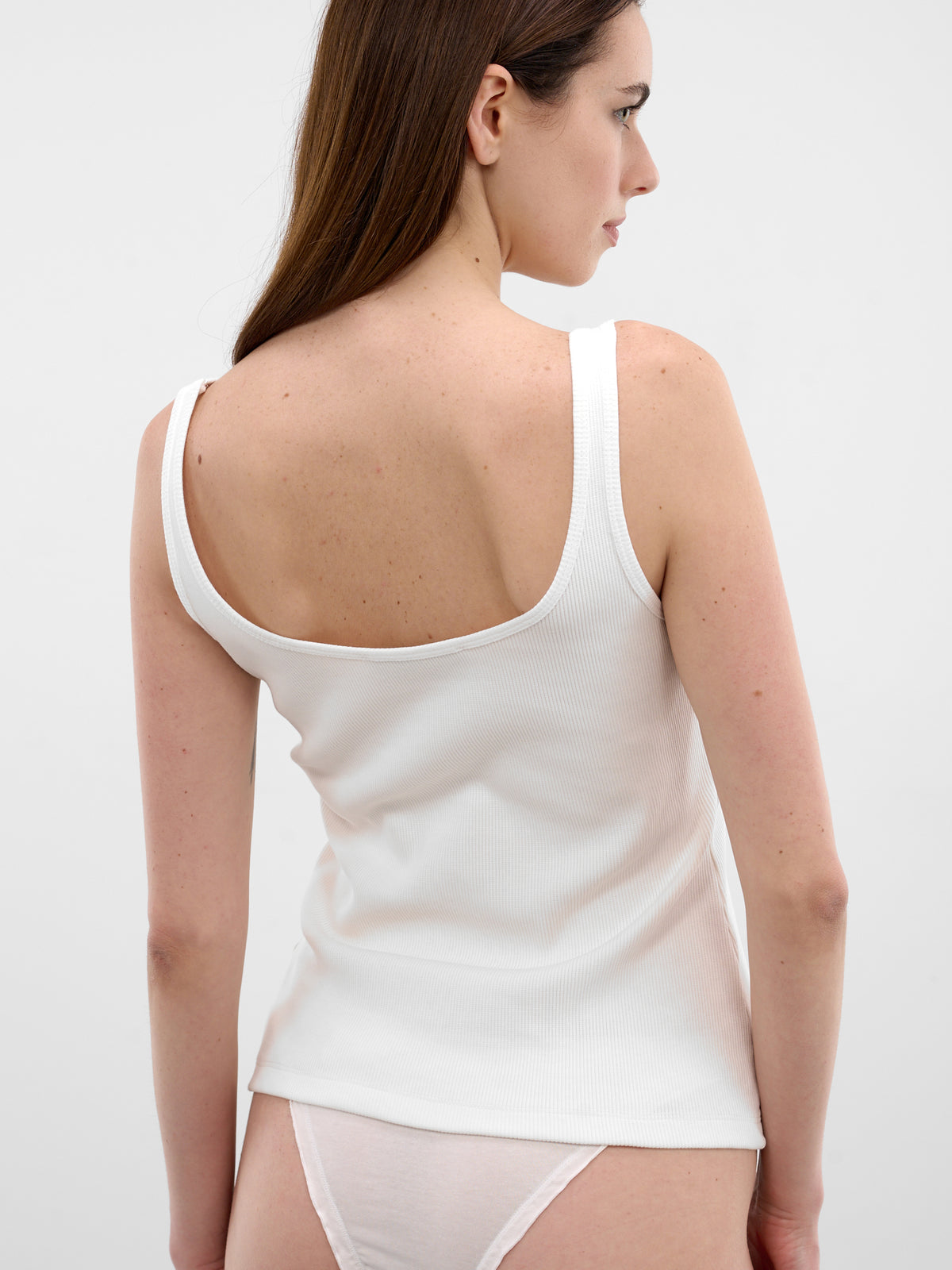 White Dolphin Graphic Rhinestone Tank (2T121A-N0103-NATURAL-WHITE)