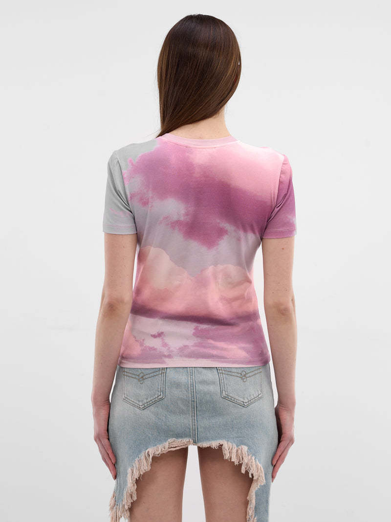 Pink Dolphin Graphic Rhinestone Tee (2T124A-T7591-DUSTY-LAVANDER)