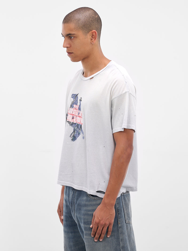 Blue 'American Dreamer' Boxy Tee (2U0011Q3009BBY-BABY-BLUE)