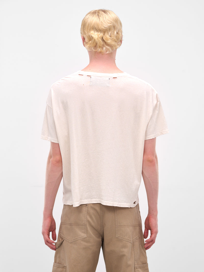 Cream 'Straight Time' Graphic Tee (2U001Q3009VWT-CREAM)