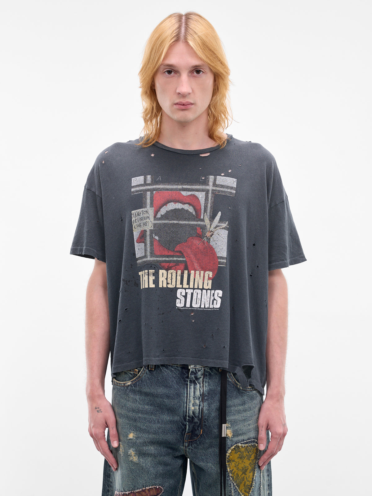 Paly x Rolling Stones Mosquito Tongue Tee (2U002Q2021VBK-VINTAGE-BLACK)