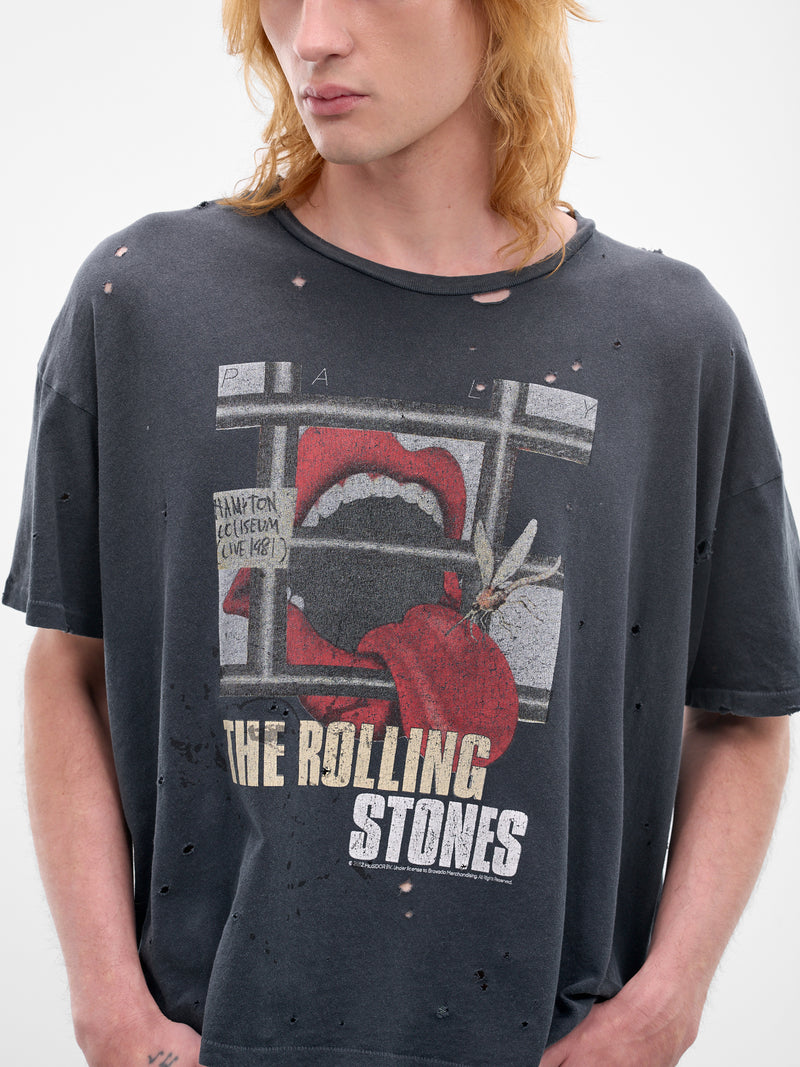 Paly x Rolling Stones Mosquito Tongue Tee (2U002Q2021VBK-VINTAGE-BLACK)