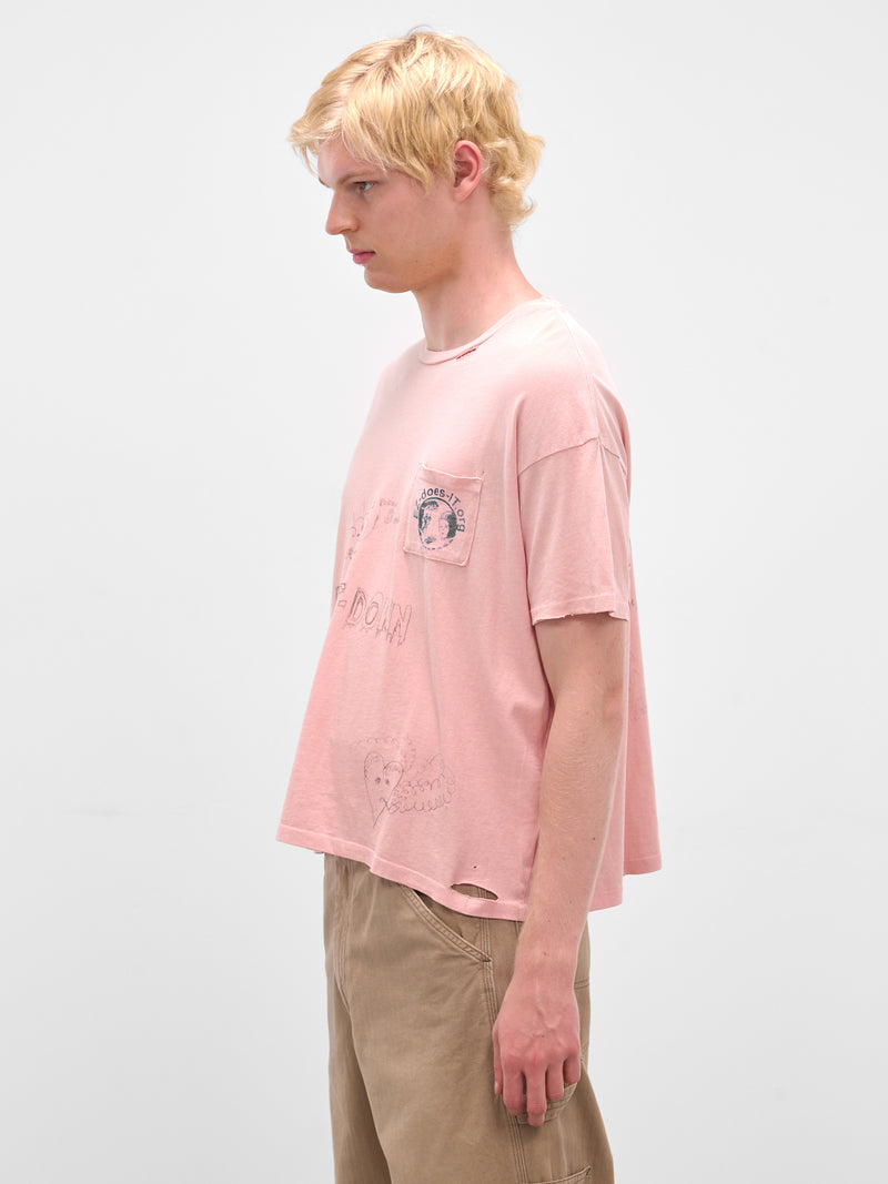 Pink 'Bad Romance' Pocket Tee (2U005Q3009PNK-PINK)