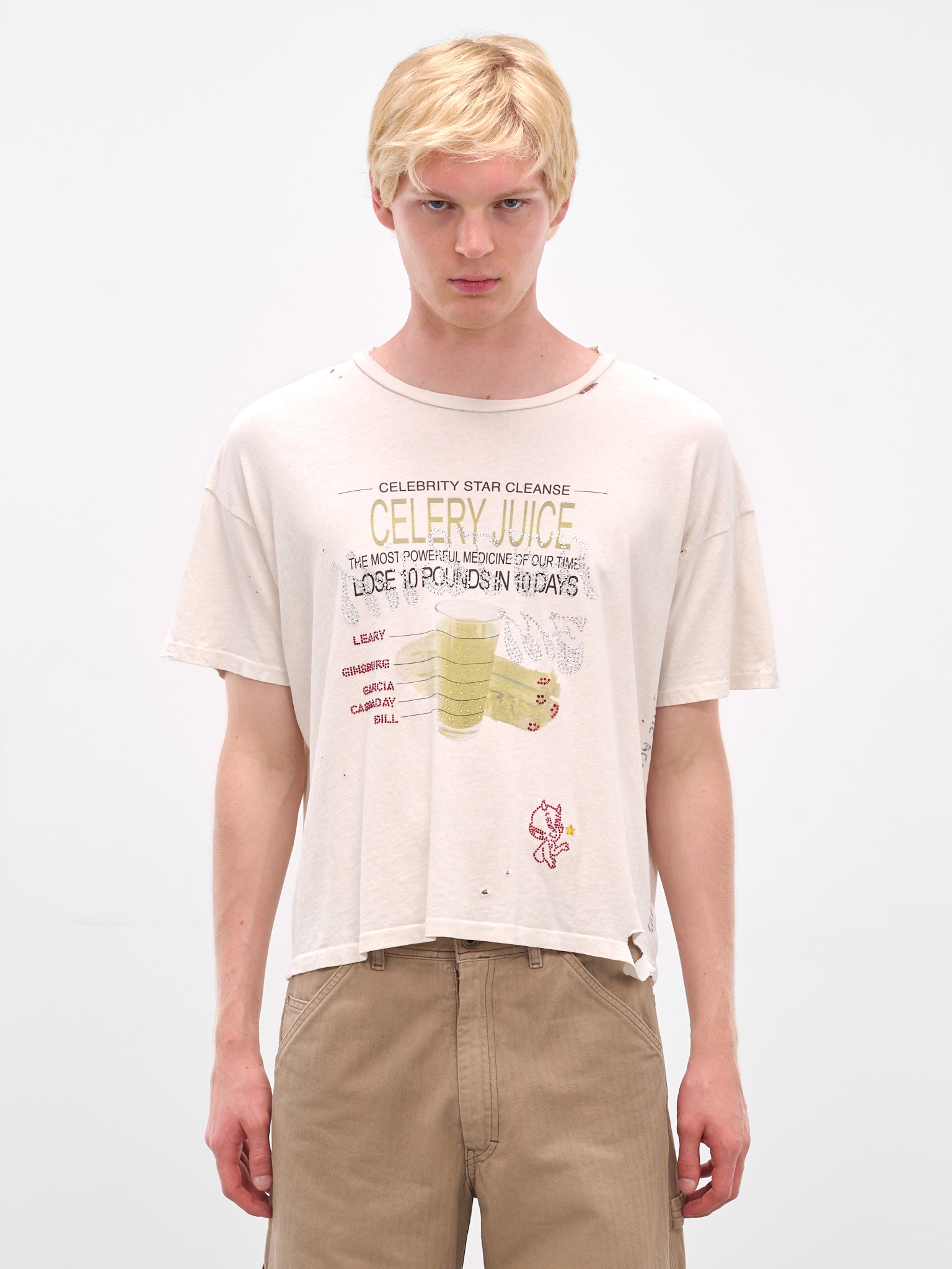 Cream 'Celery Cleanse' Graphic Tee (2U006Q3009VWT-CREAM)