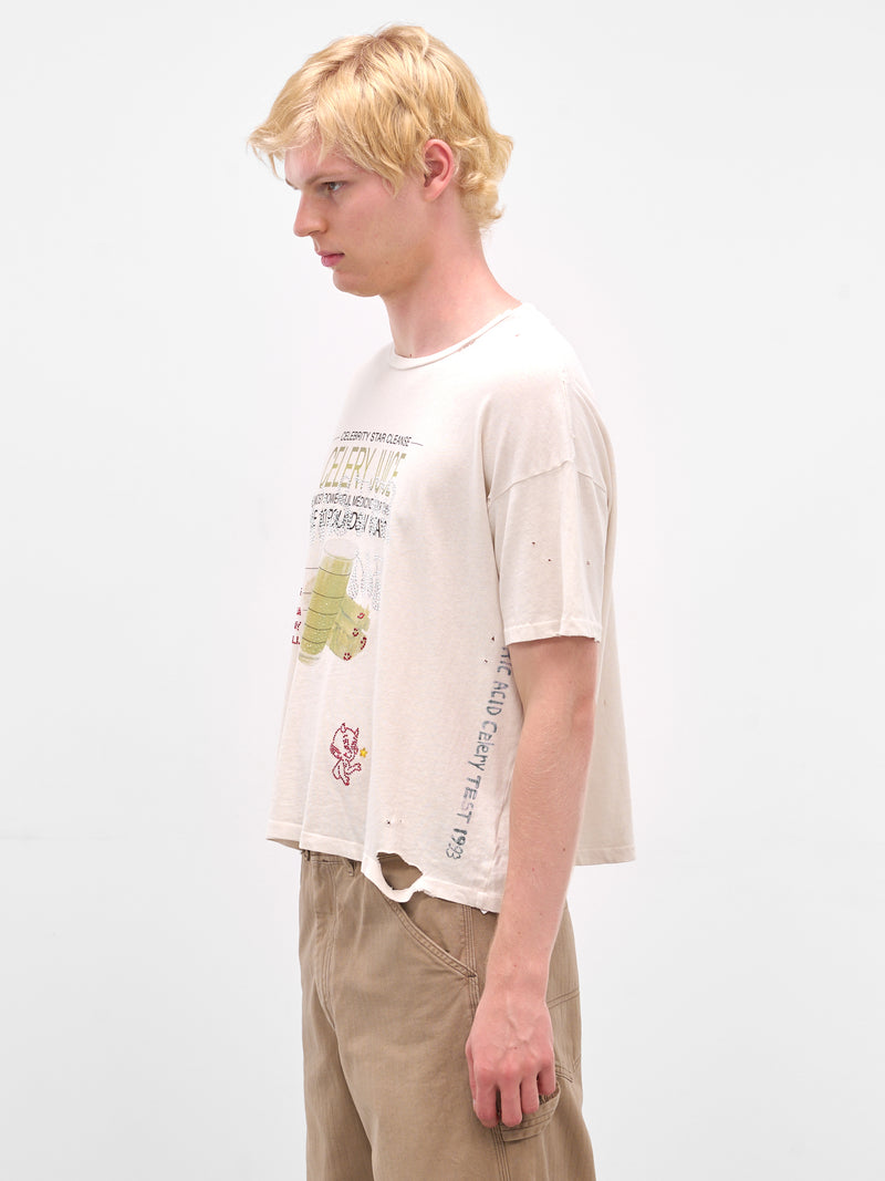 Cream 'Celery Cleanse' Graphic Tee (2U006Q3009VWT-CREAM)