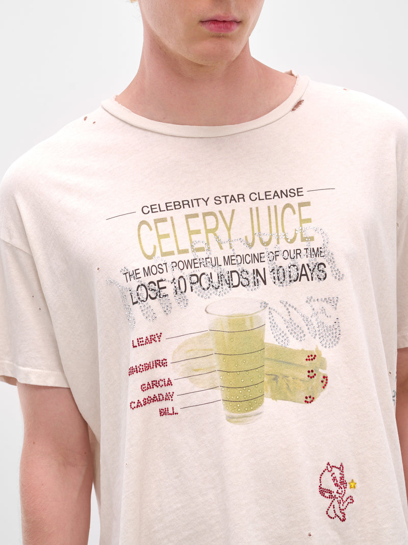 Cream 'Celery Cleanse' Graphic Tee (2U006Q3009VWT-CREAM)