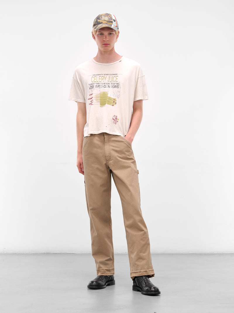 Cream 'Celery Cleanse' Graphic Tee (2U006Q3009VWT-CREAM)