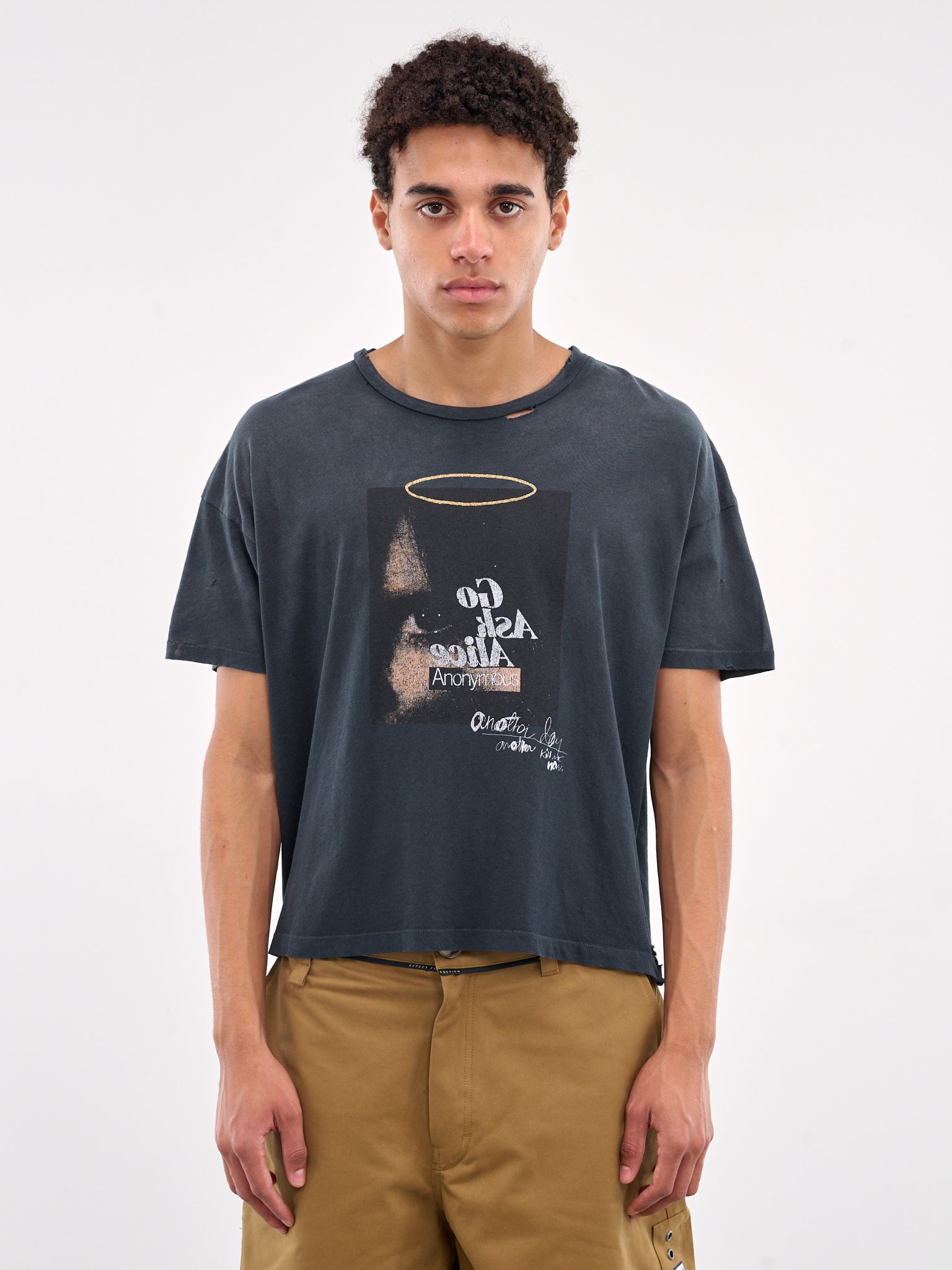 Ask Alice Tee (2U007Q1008VBK-VINTAGE-BLACK)