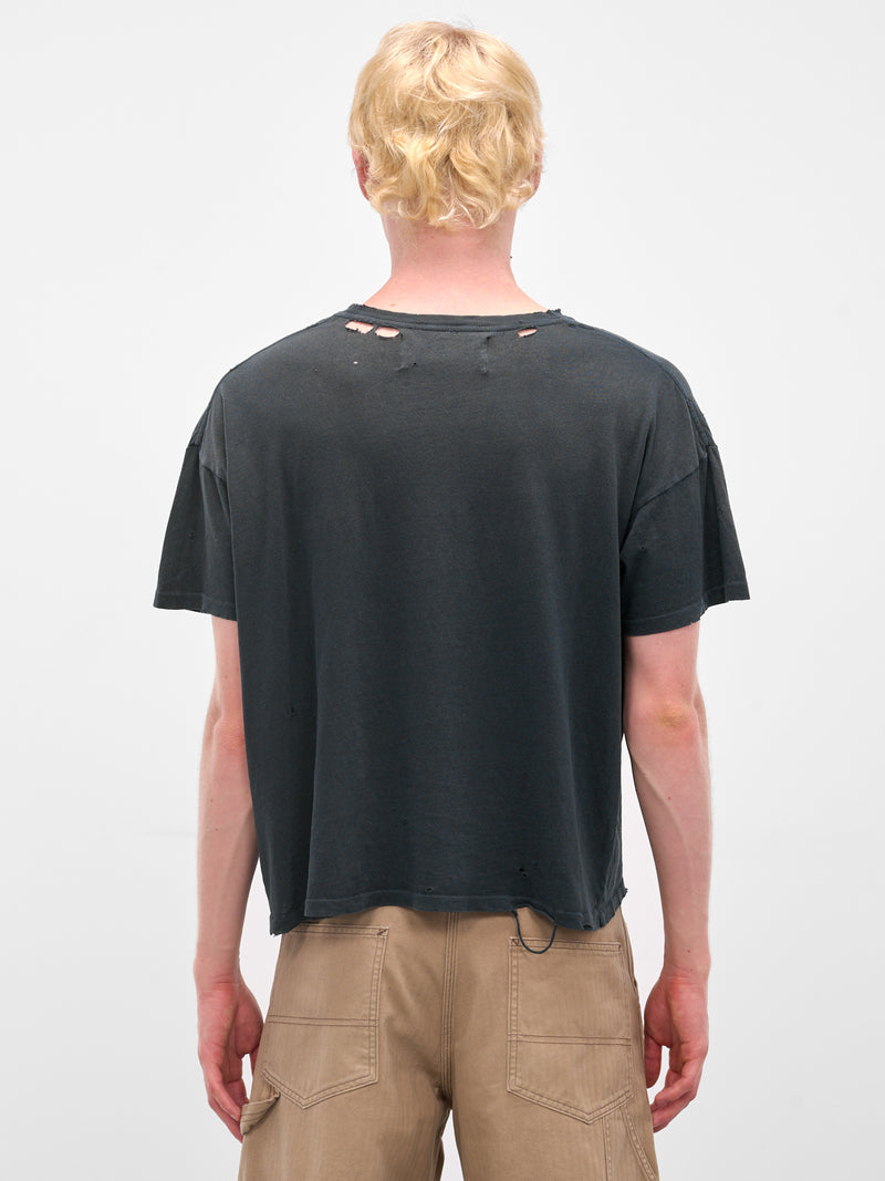 Black 'Blaming Youth' Graphic Tee (2U007Q3009VBK-BLACK)