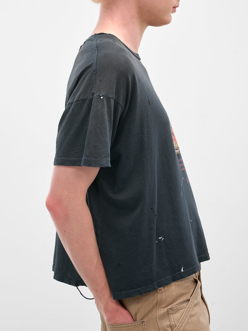 Black 'Blaming Youth' Graphic Tee (2U007Q3009VBK-BLACK)