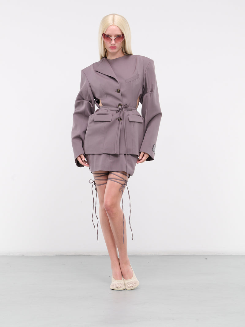 Staff Mini Skirt (301-312-TAUPE)