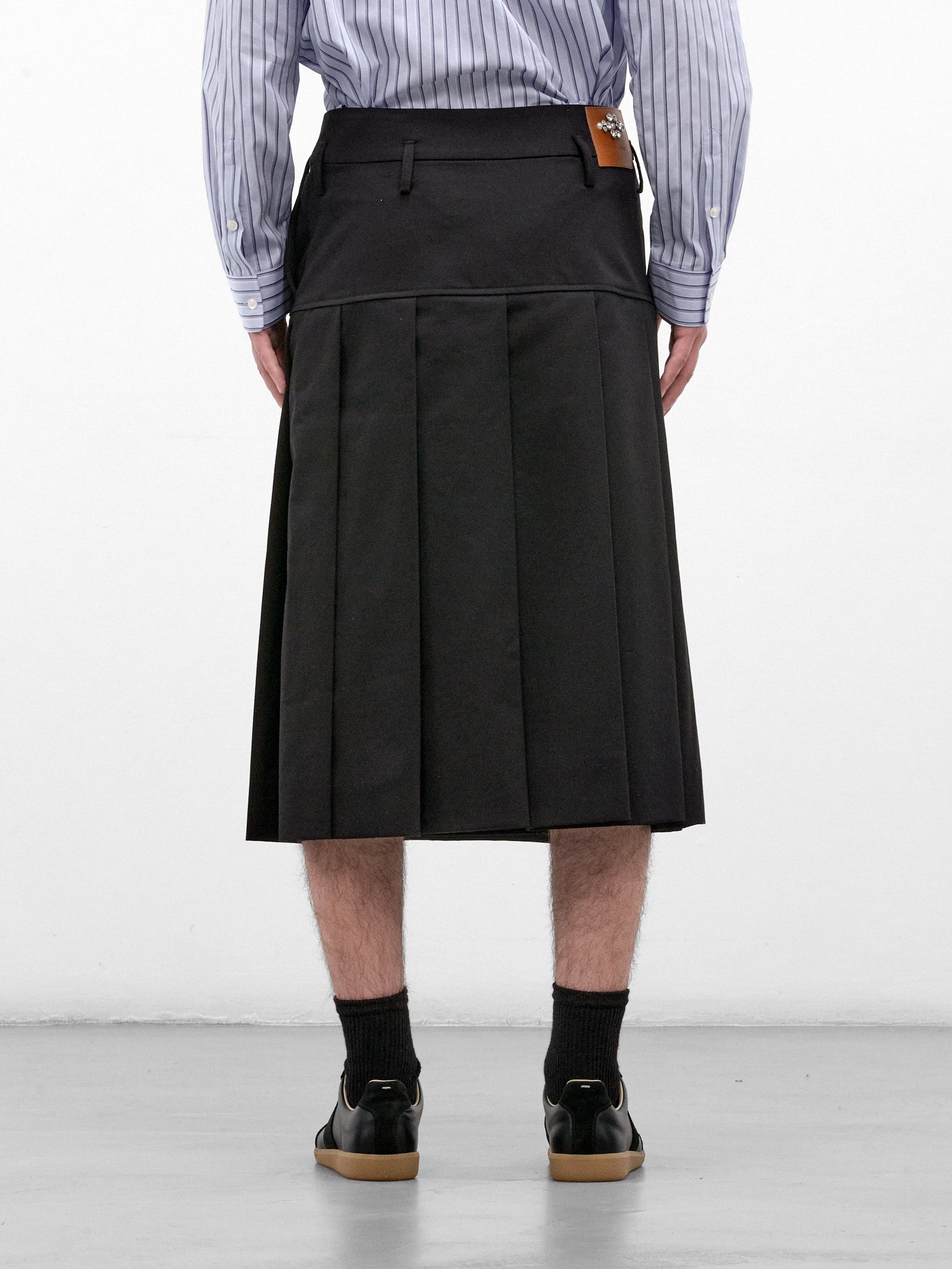 Black Cotton Drill Kilt (3214-0410-BLACK)
