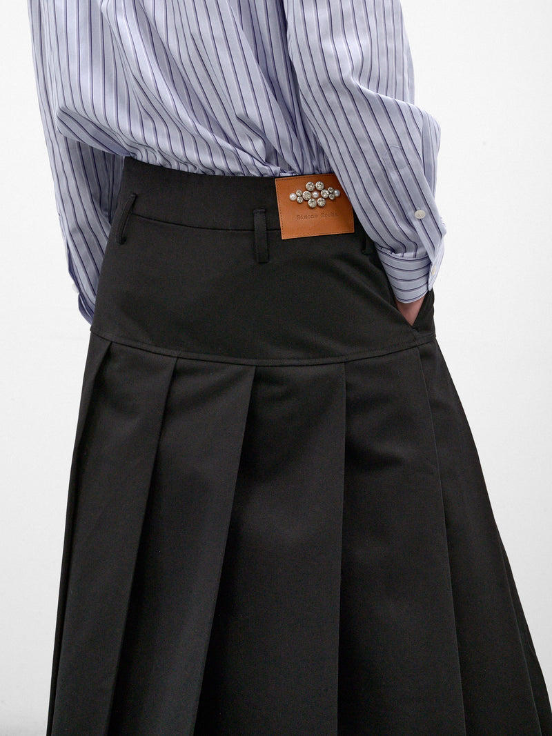 Black Cotton Drill Kilt (3214-0410-BLACK)