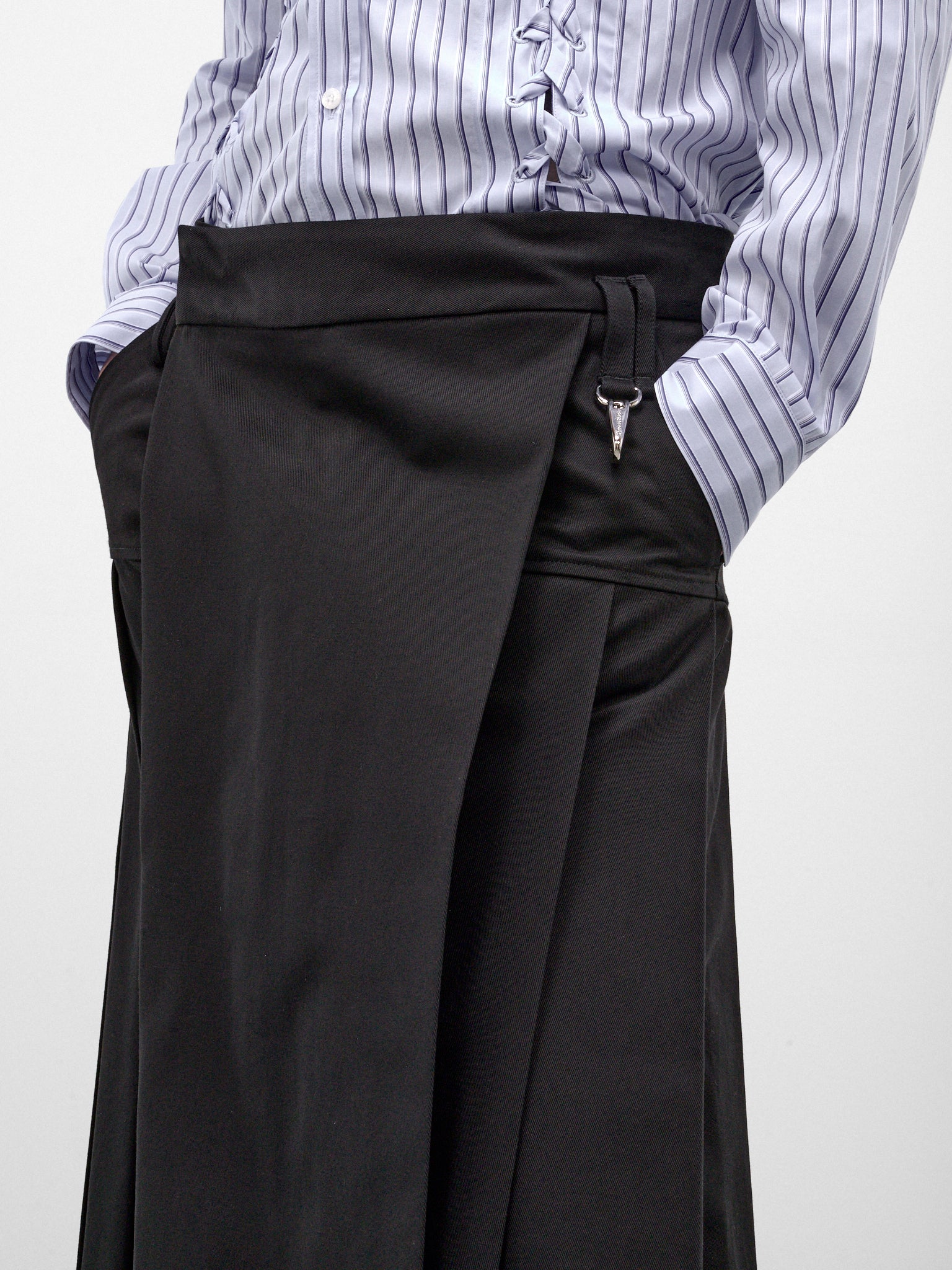 Black Cotton Drill Kilt (3214-0410-BLACK)