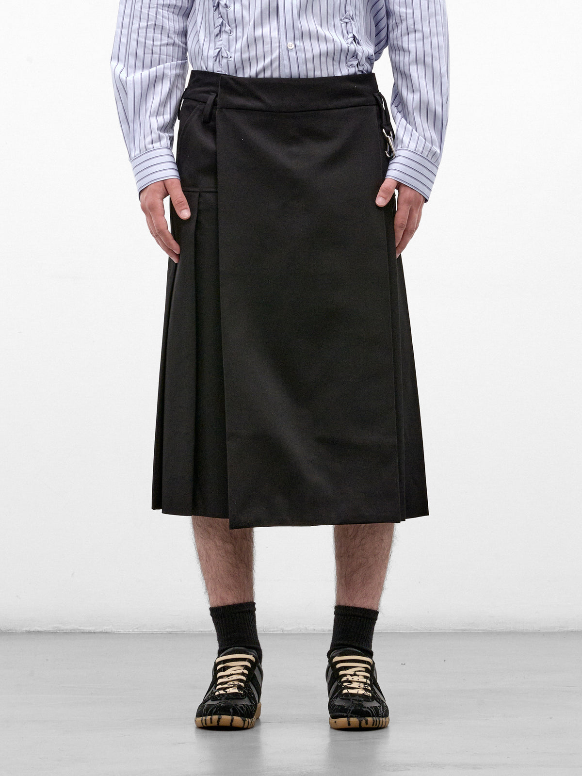 Black Cotton Drill Kilt (3214-0410-BLACK)