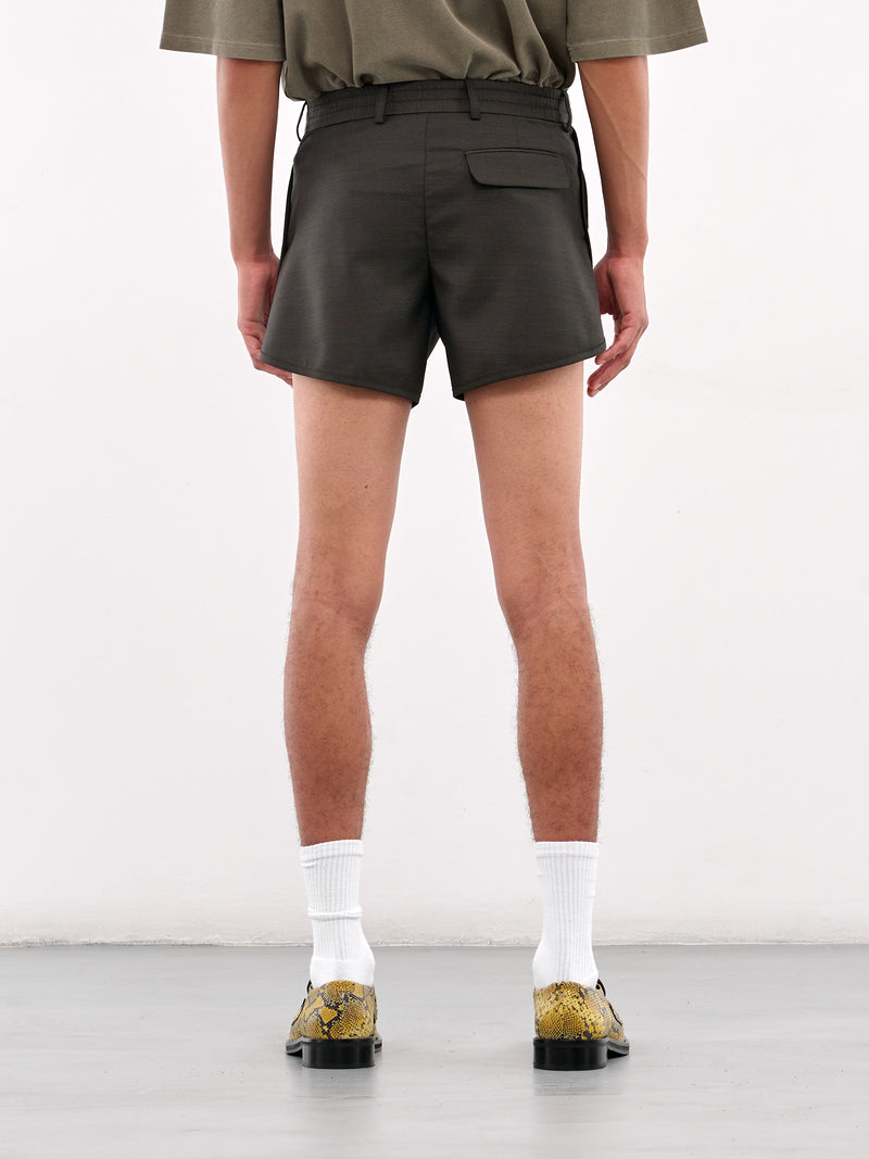 Tailored Gym Shorts (323WT10414-GREEN)