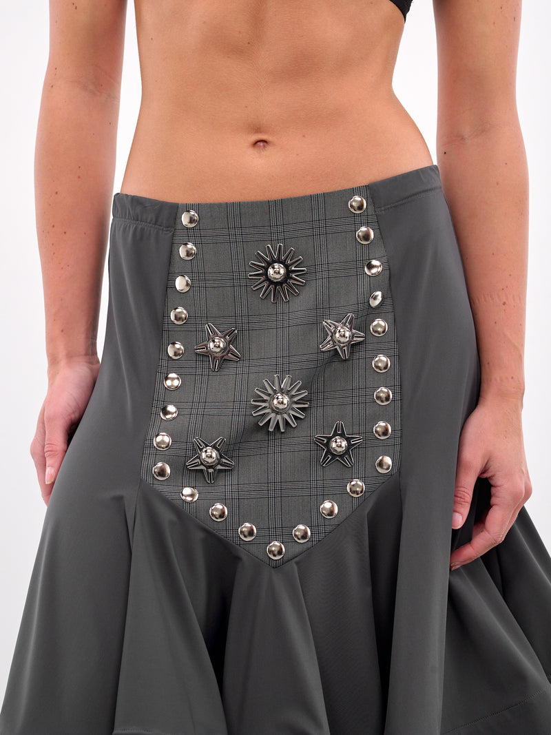 Gray Tartan Calamity Suit Skirt (3259-CALAMITY-GREY-TARTAN)