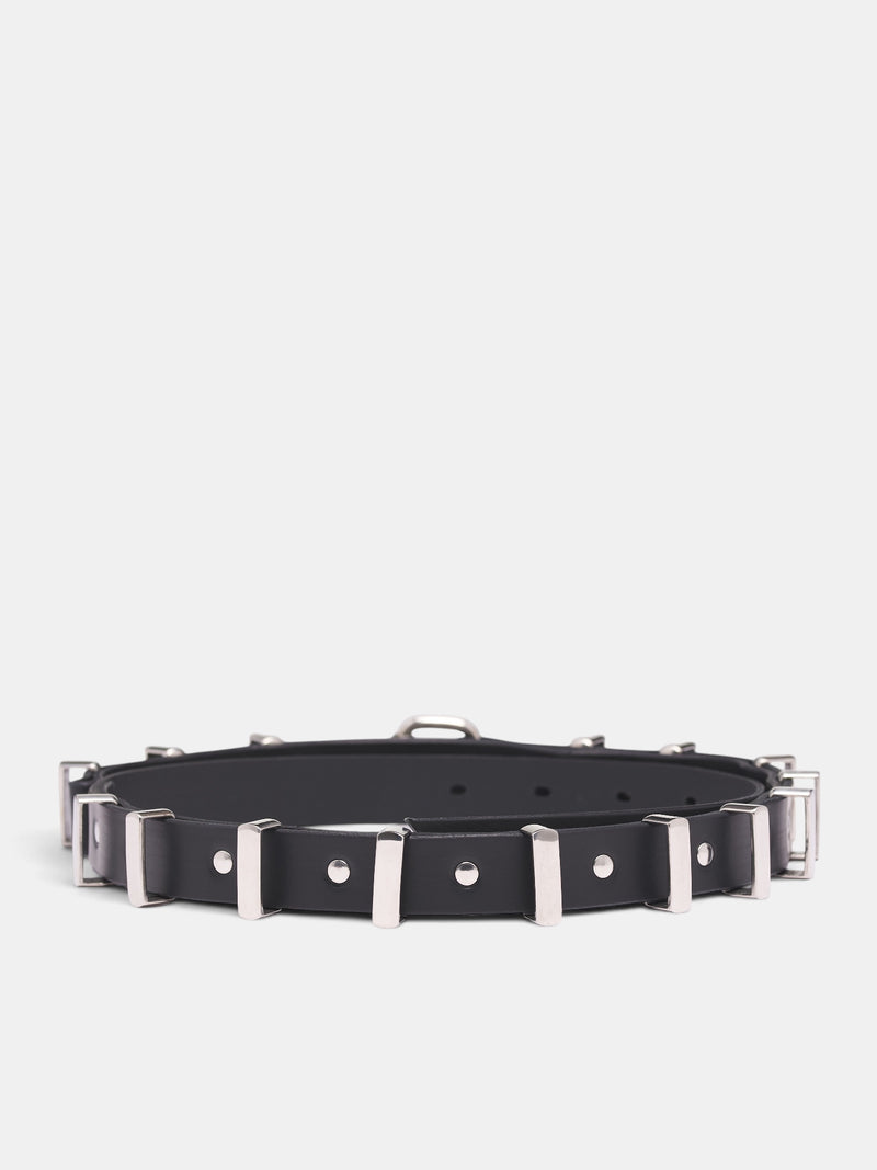 Black Leather Armature Belt (33-ARMATURE-BELT-BLACK)