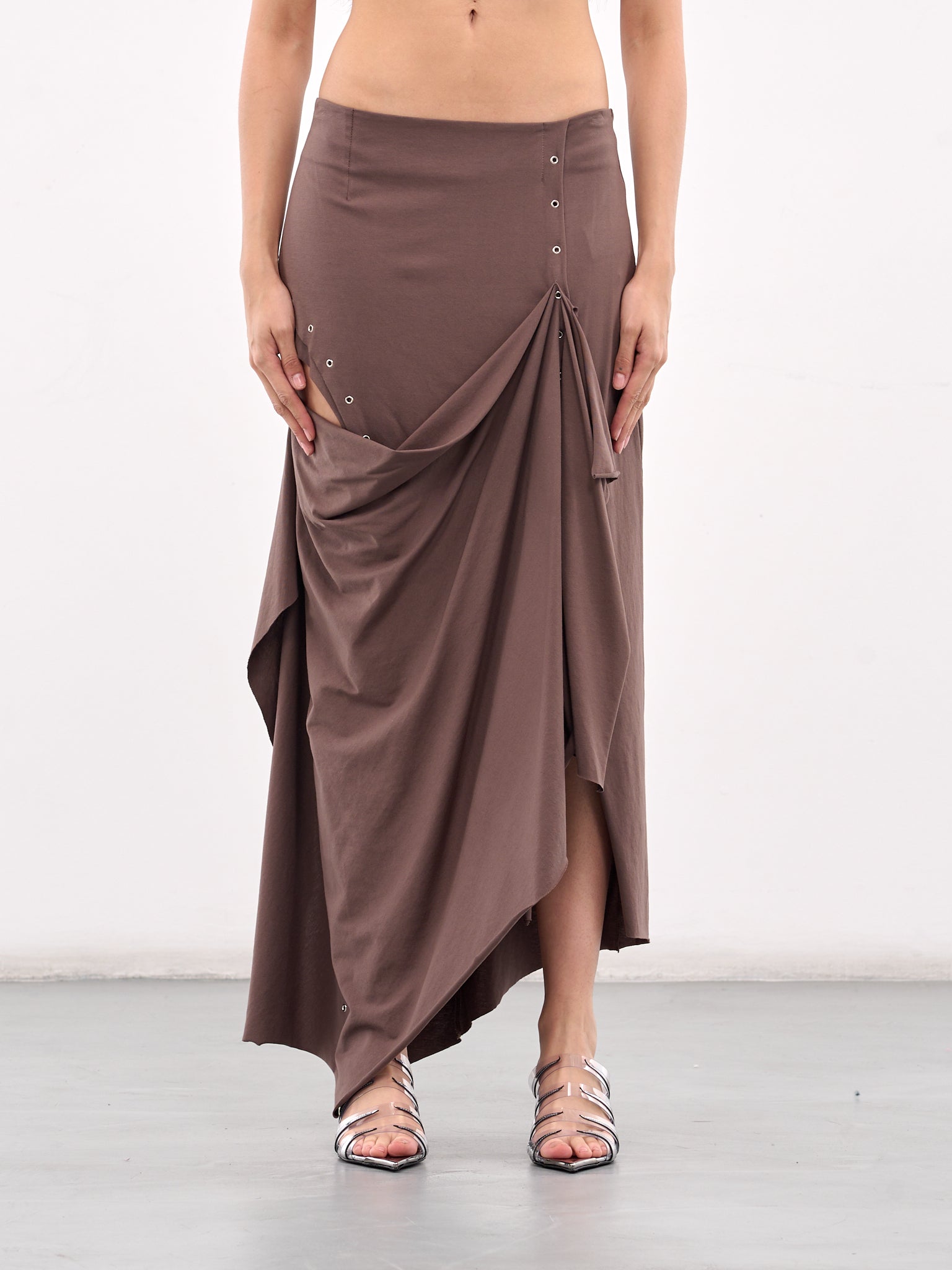 Robyn Eyelet Skirt (331-350-ROBYN-BROWN)