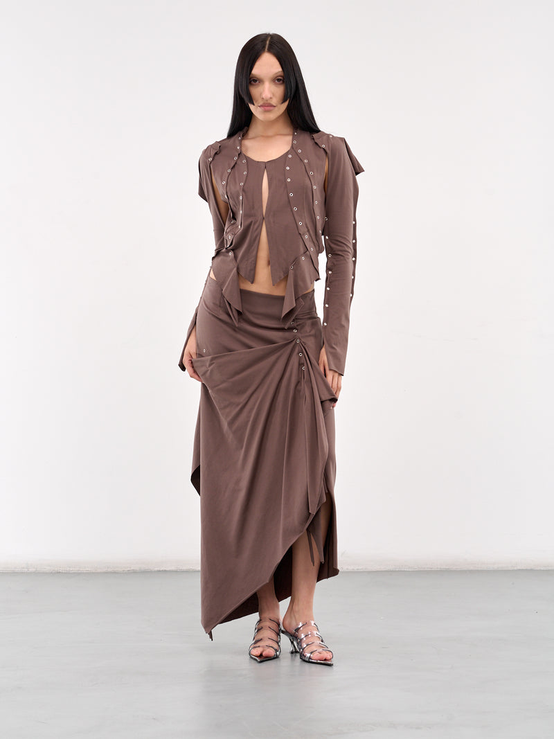 Robyn Eyelet Top (331-629-ROBYN-BROWN