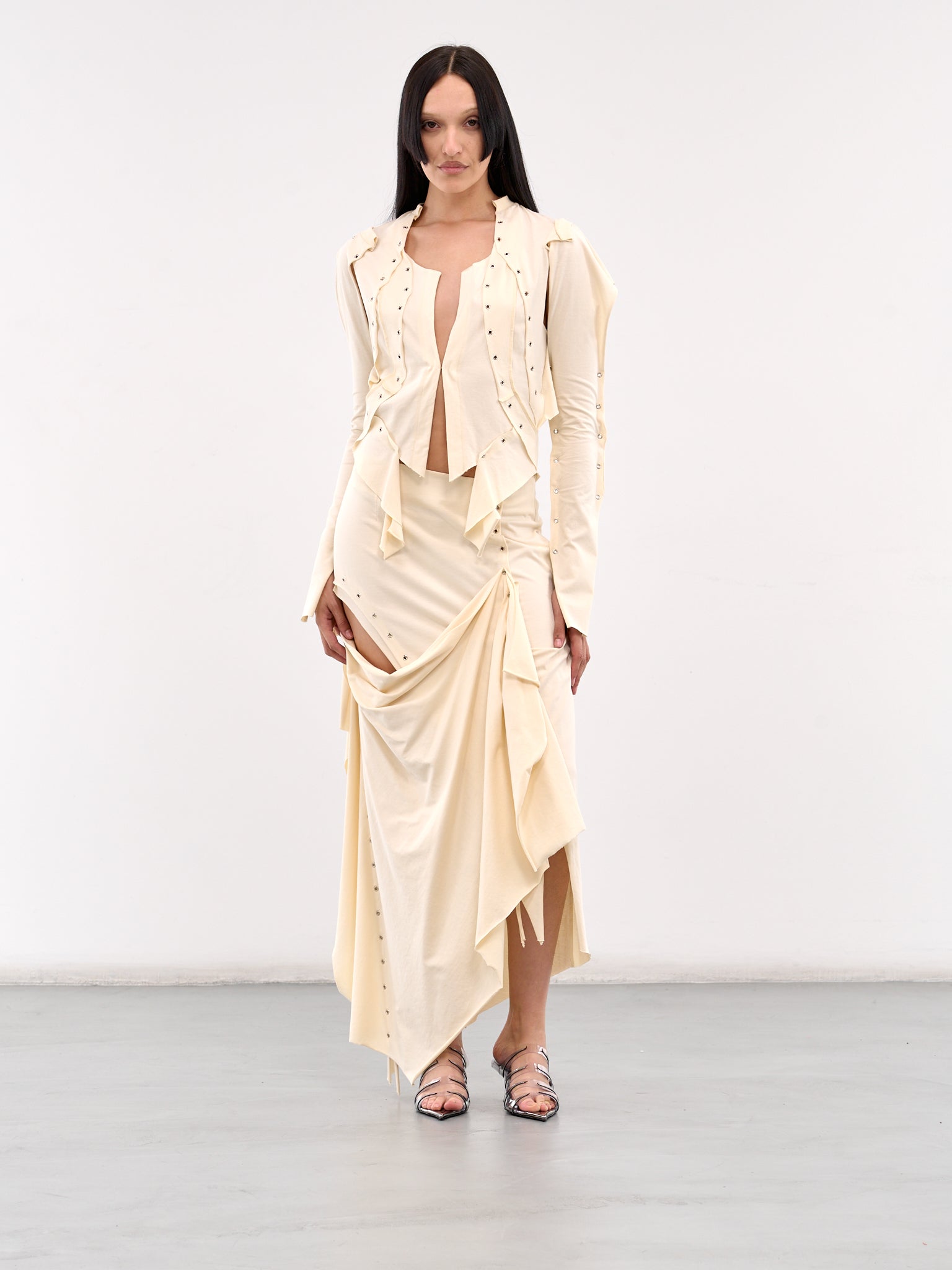 Robyn Eyelet Skirt (331-350-ROBYN-OFF-WHITE)