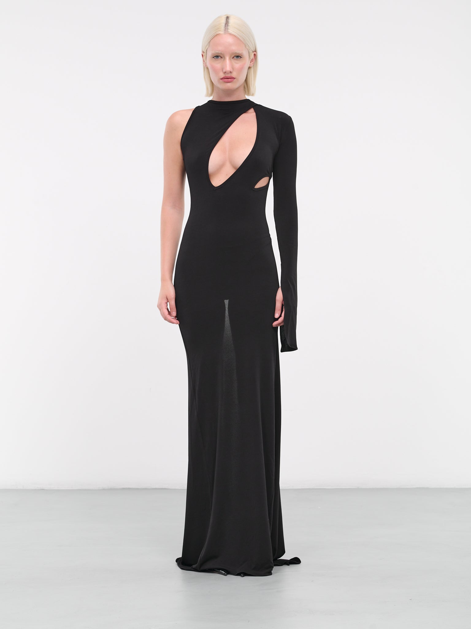 Slash Dress (333-505-BLACK)