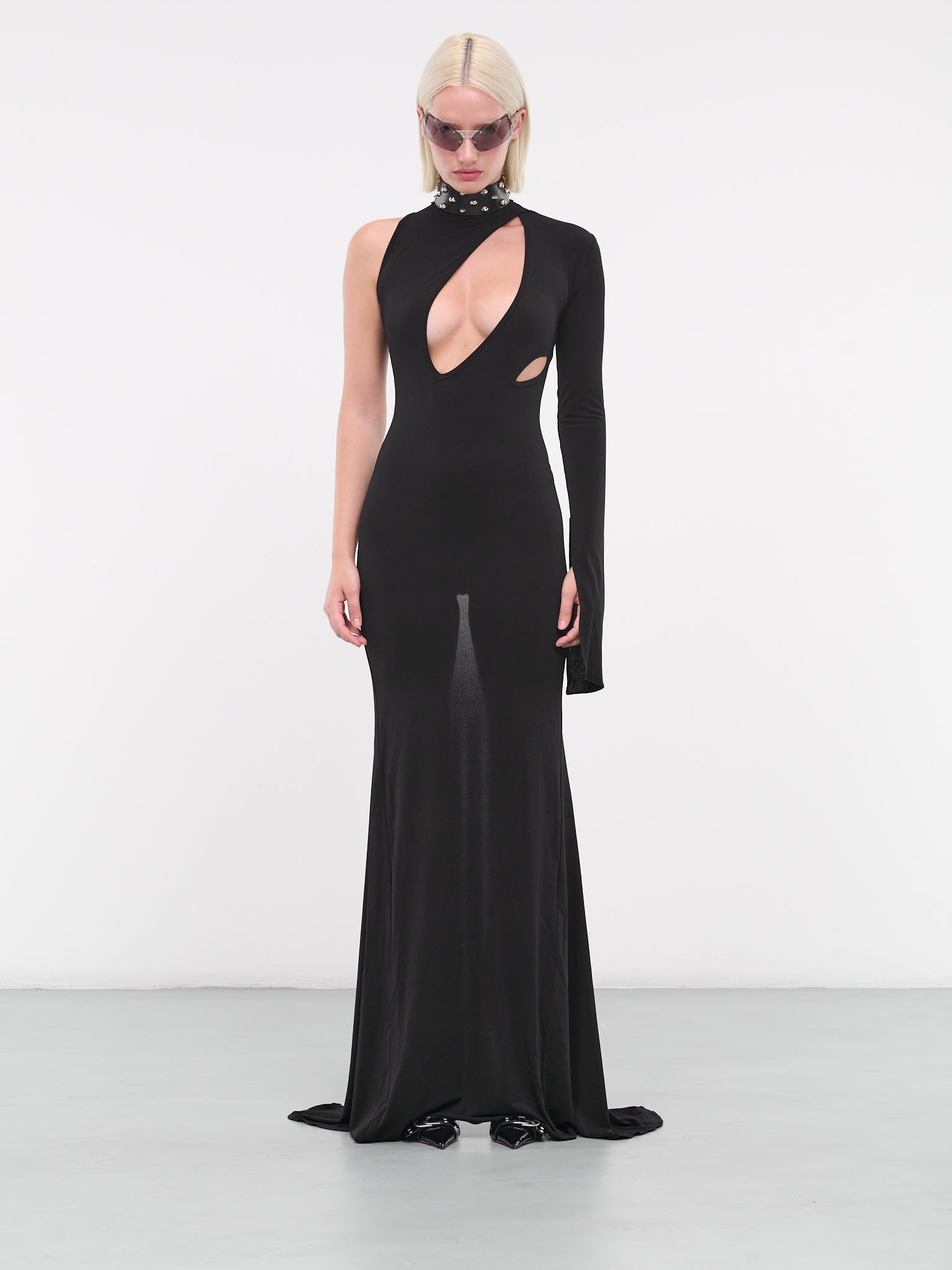 Slash Dress (333-505-BLACK)