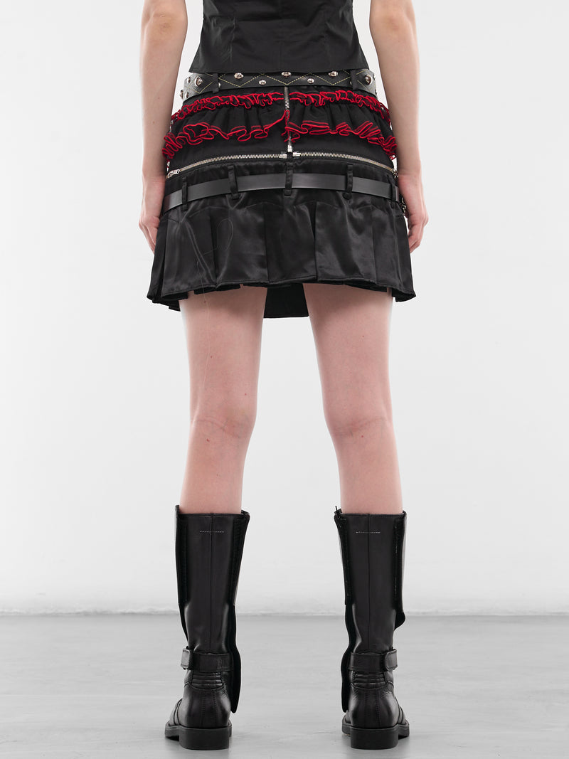 Major Combo Hybrid Mini Skirt (3376-MAJOR-COMBO-BLACK-MULTI)