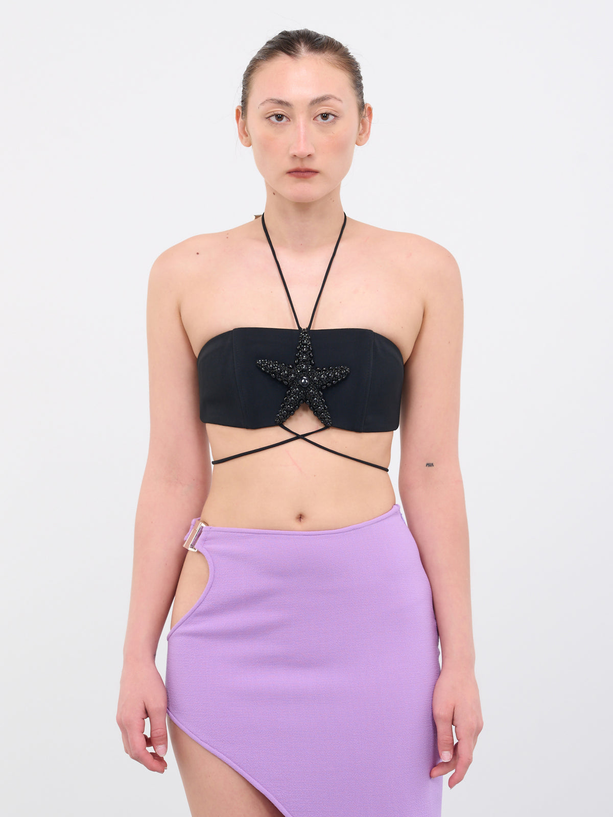 Crystal Starfish Bra Top (03BR-BLACK)