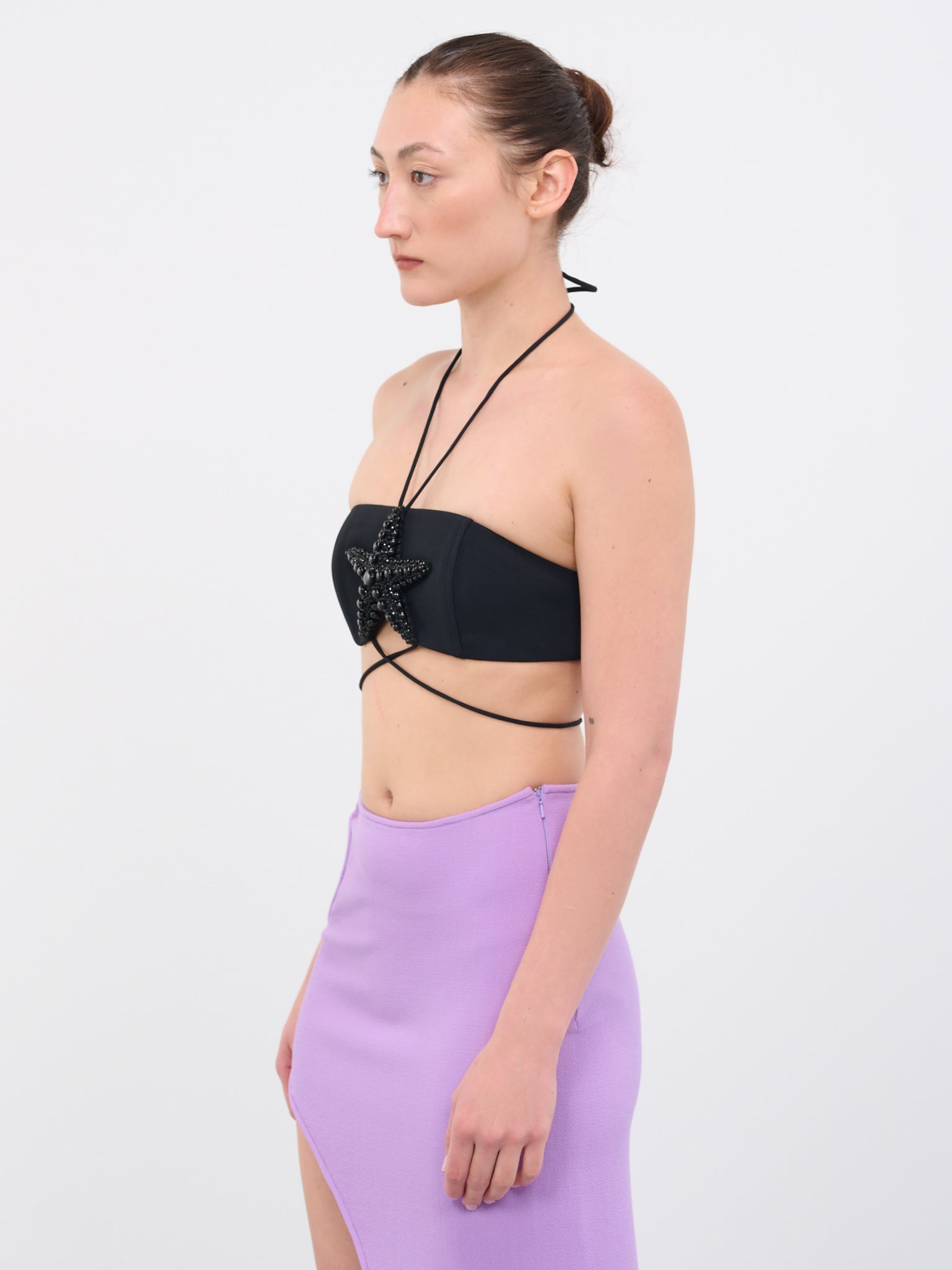 Crystal Starfish Bra Top (03BR-BLACK)