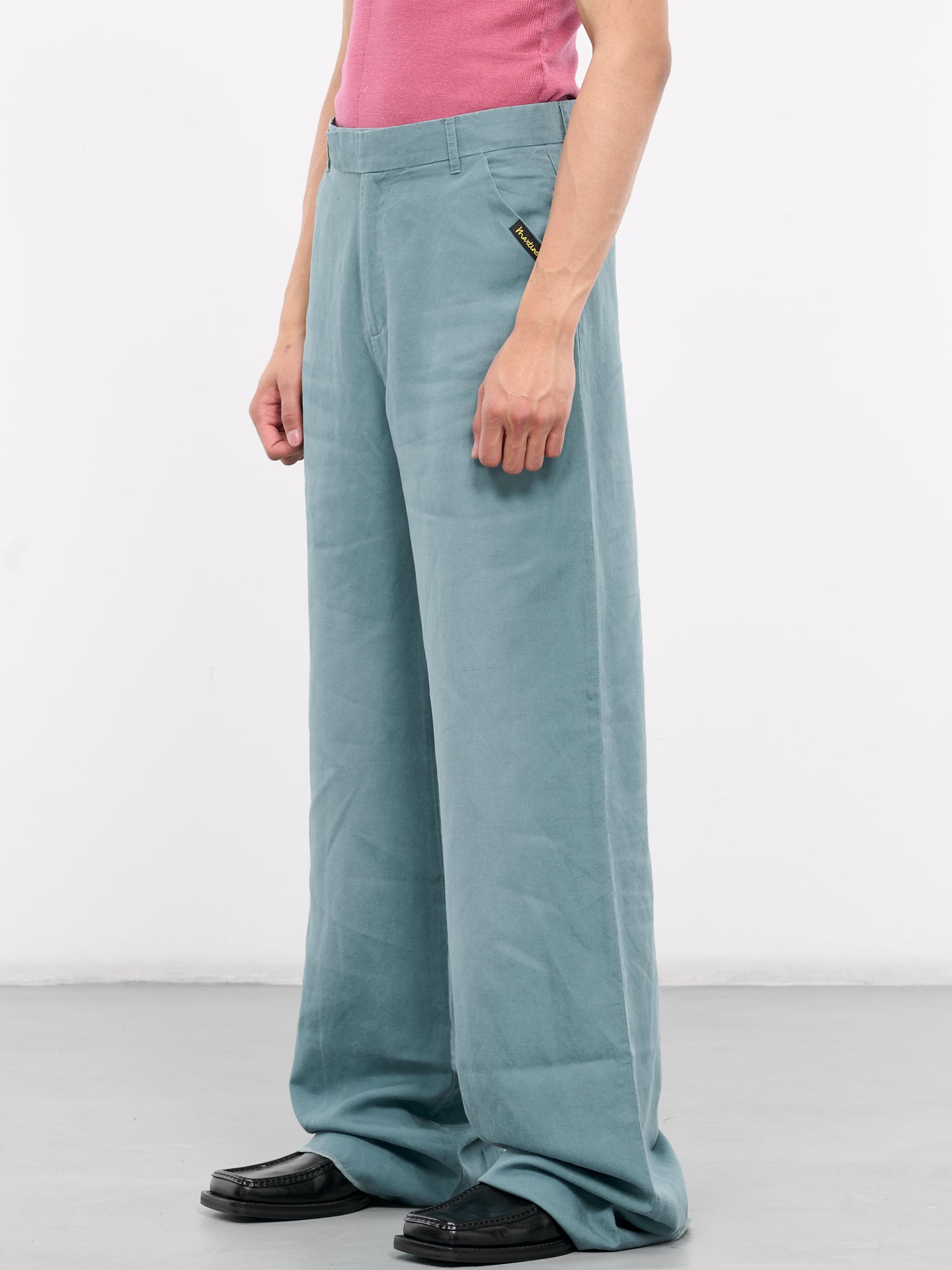 Tailored Extended Leg Trousers (347A-TEAL-SUNBLEACH)