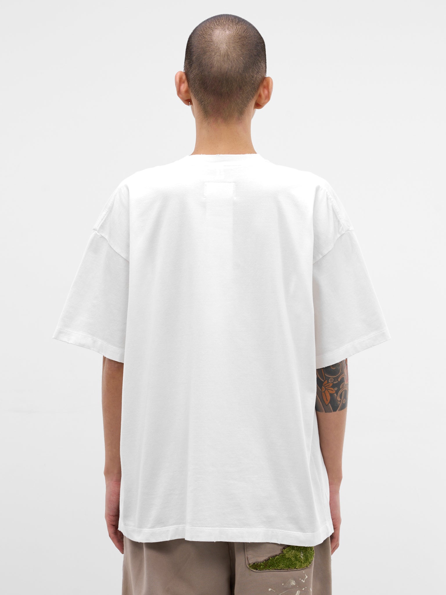 White Oversized Magazine Graphic Tee (34CS430-WHITE)
