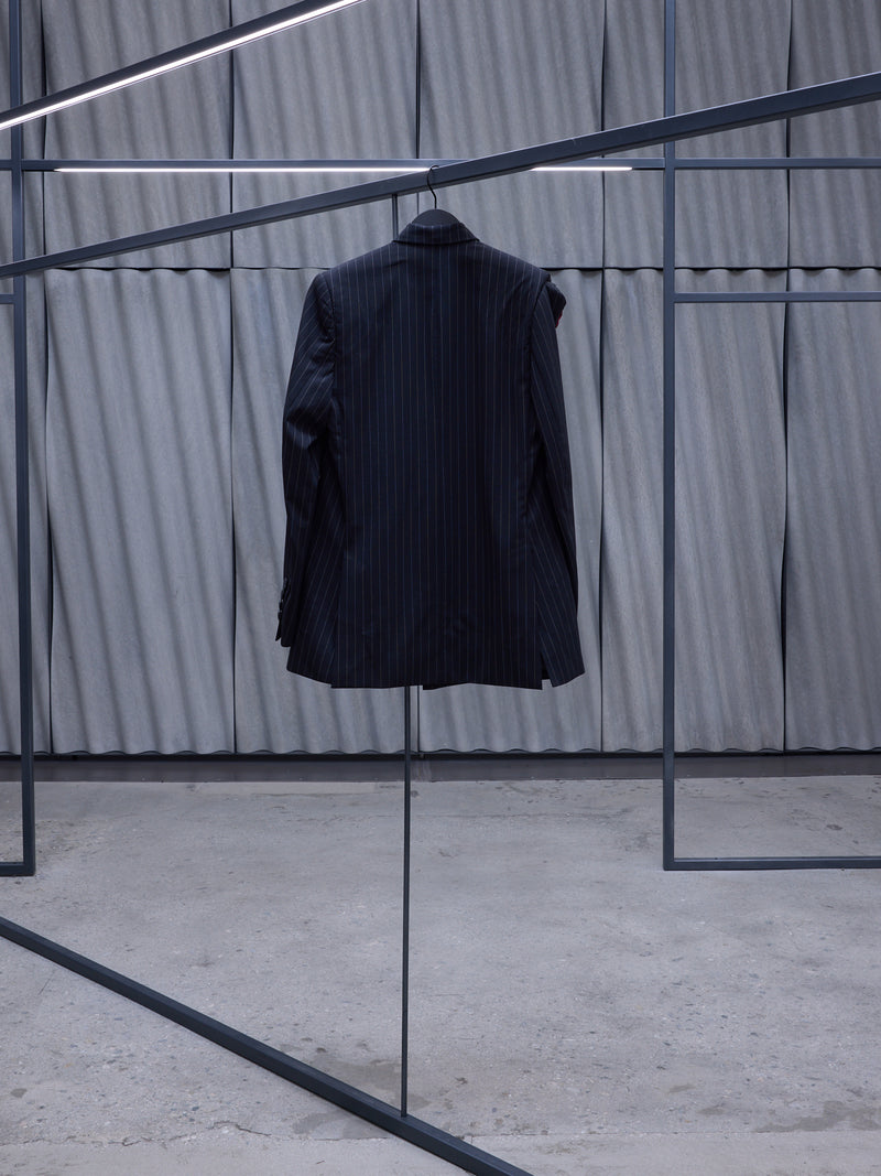 Black Rose Pinstripe Blazer (SEEN-USERS-BLAZER-ROSE)