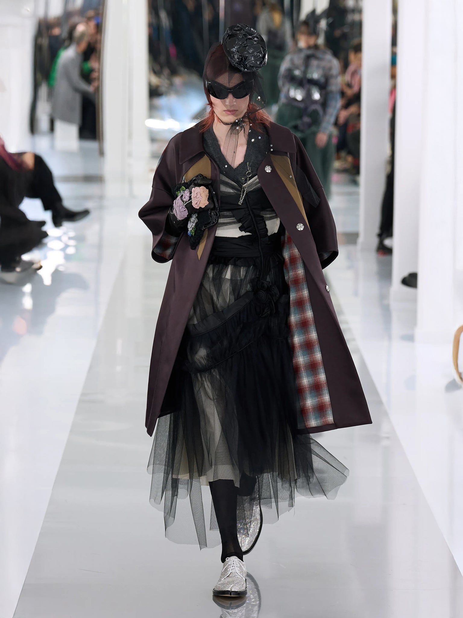 Black Deconstructed Tulle Dress (S29DD0014-S48403-900-BLACK)