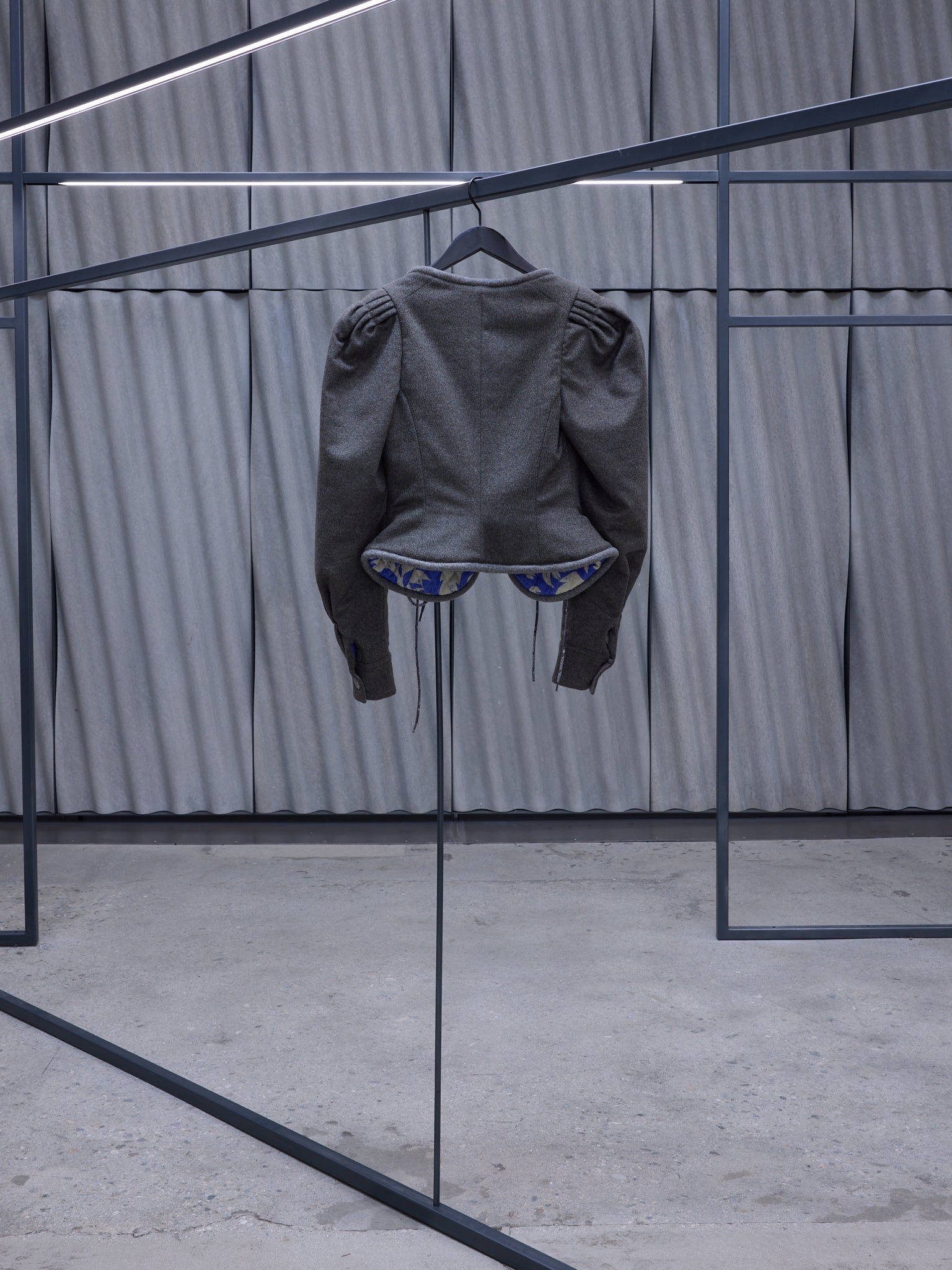 Gray Gexi Spencer Jacket (14010069-W00MB-M409-MILITARY)