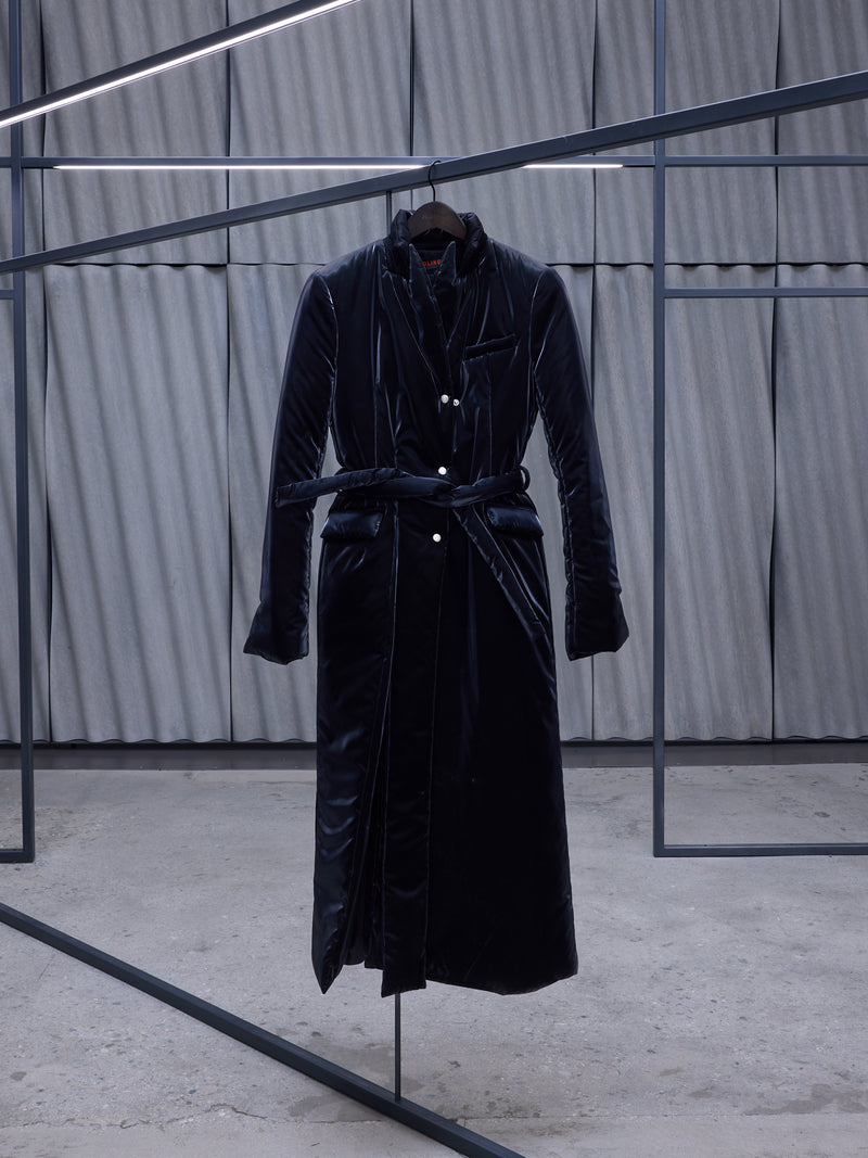 Black Signature Split Puffer Coat (903202-BLACK)