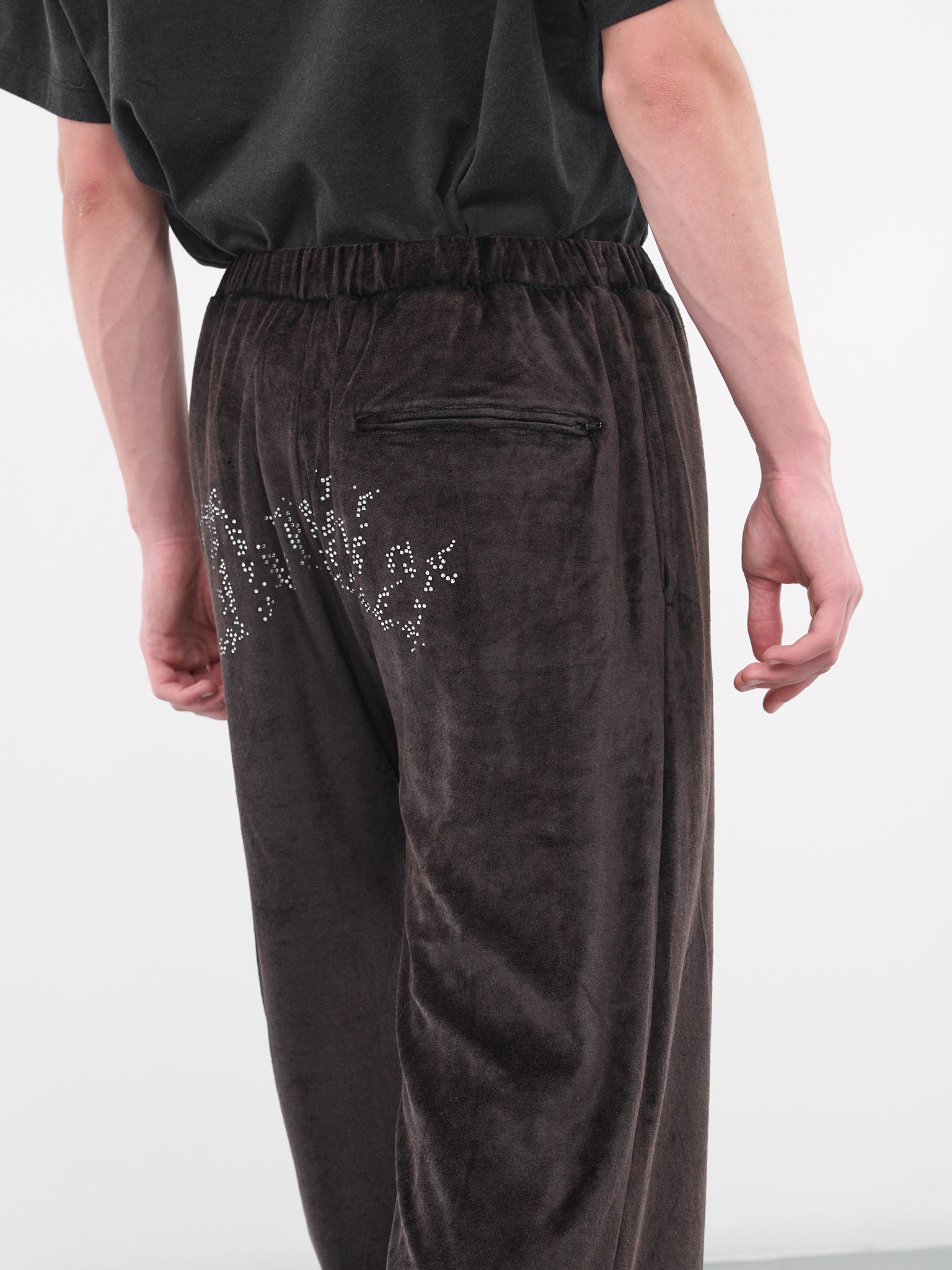 Crystal Velvet Pants (36PT247-BLACK)