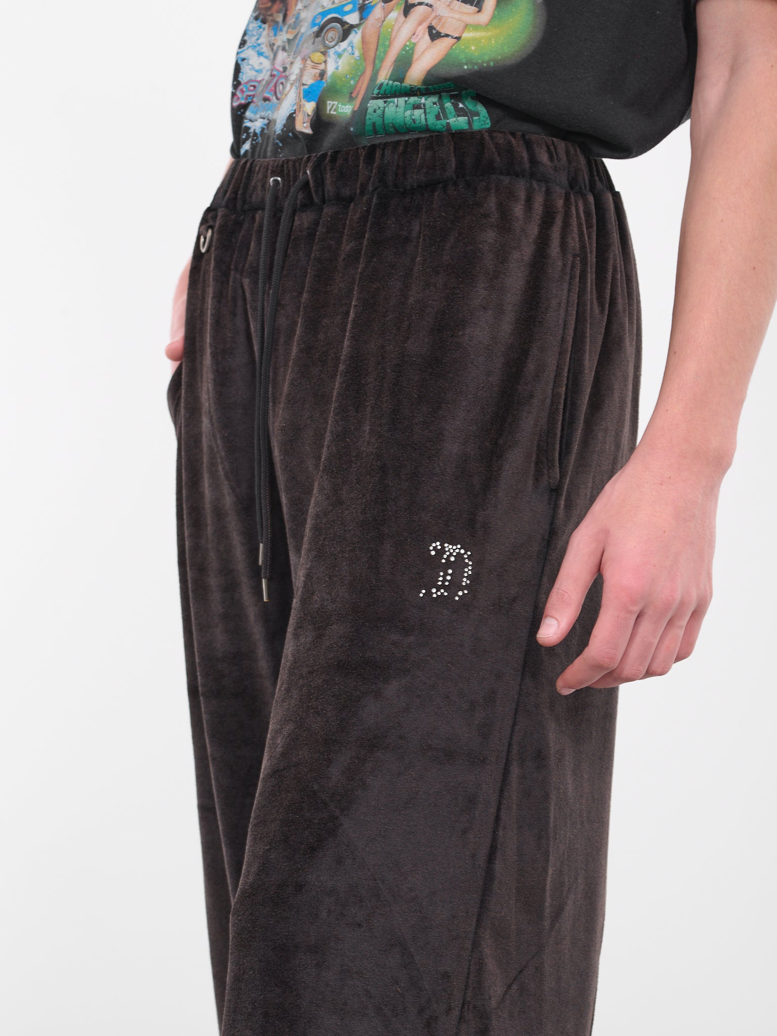 Crystal Velvet Pants (36PT247-BLACK)