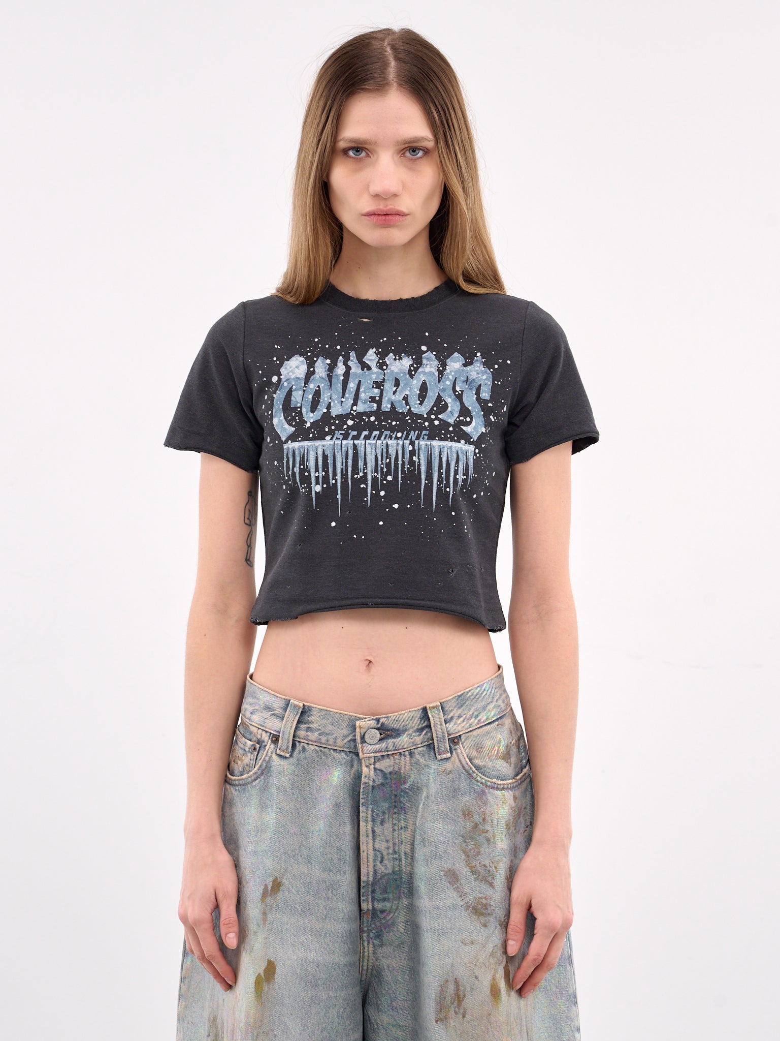 DOUBLET Graphic Crop Tee | H. Lorenzo