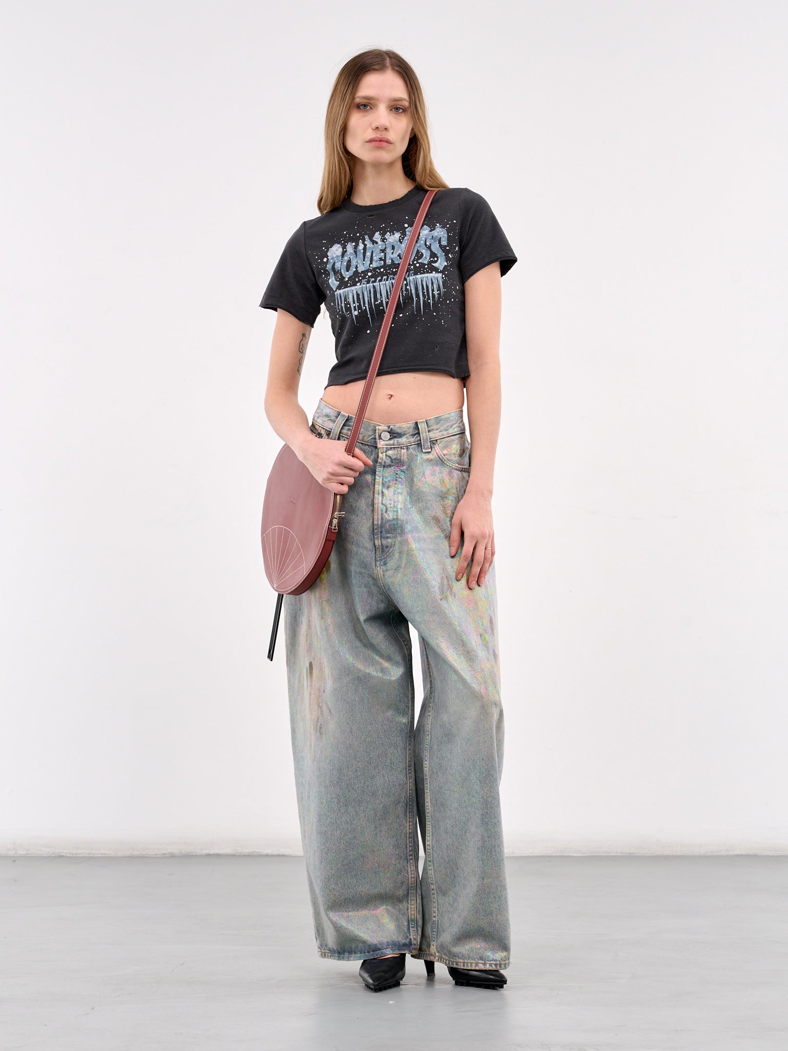 DOUBLET Graphic Crop Tee | H. Lorenzo